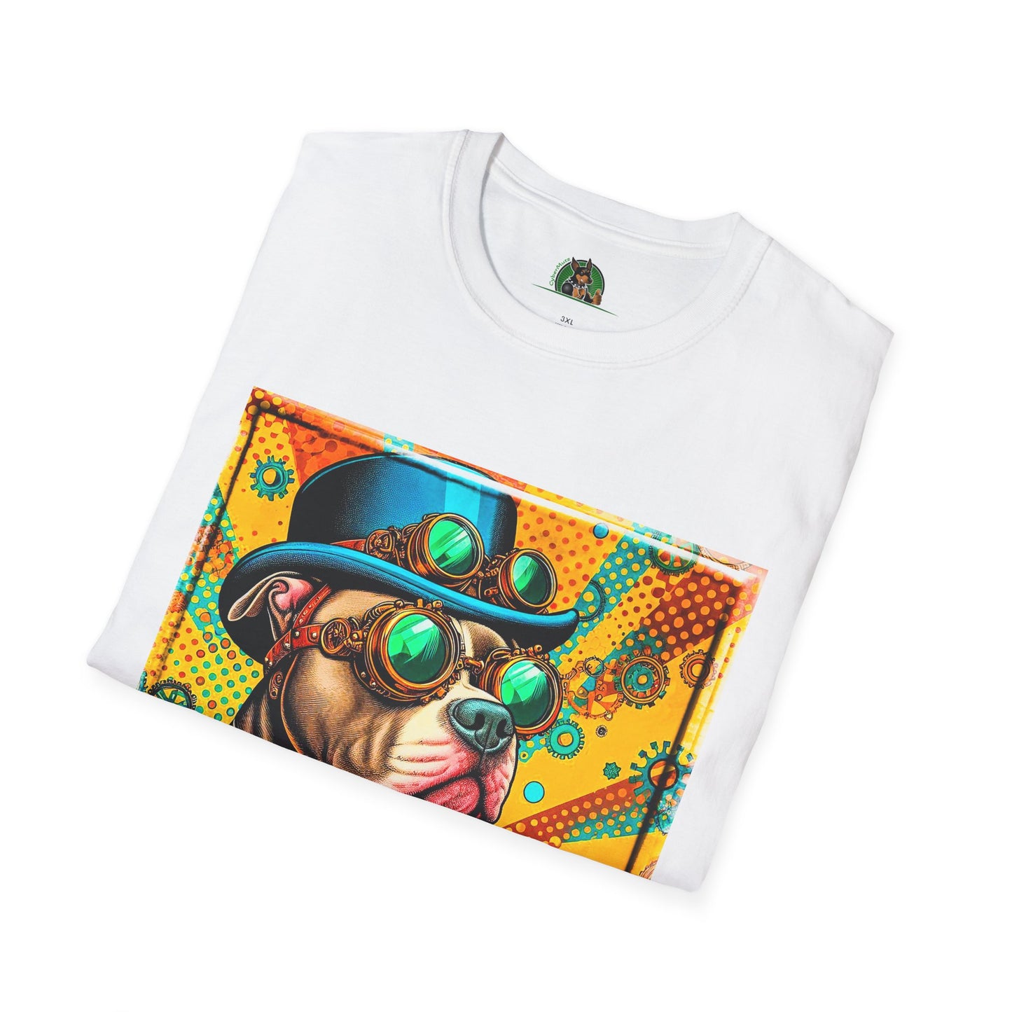 Pit Bull steam punk shirt T-Shirt Printify