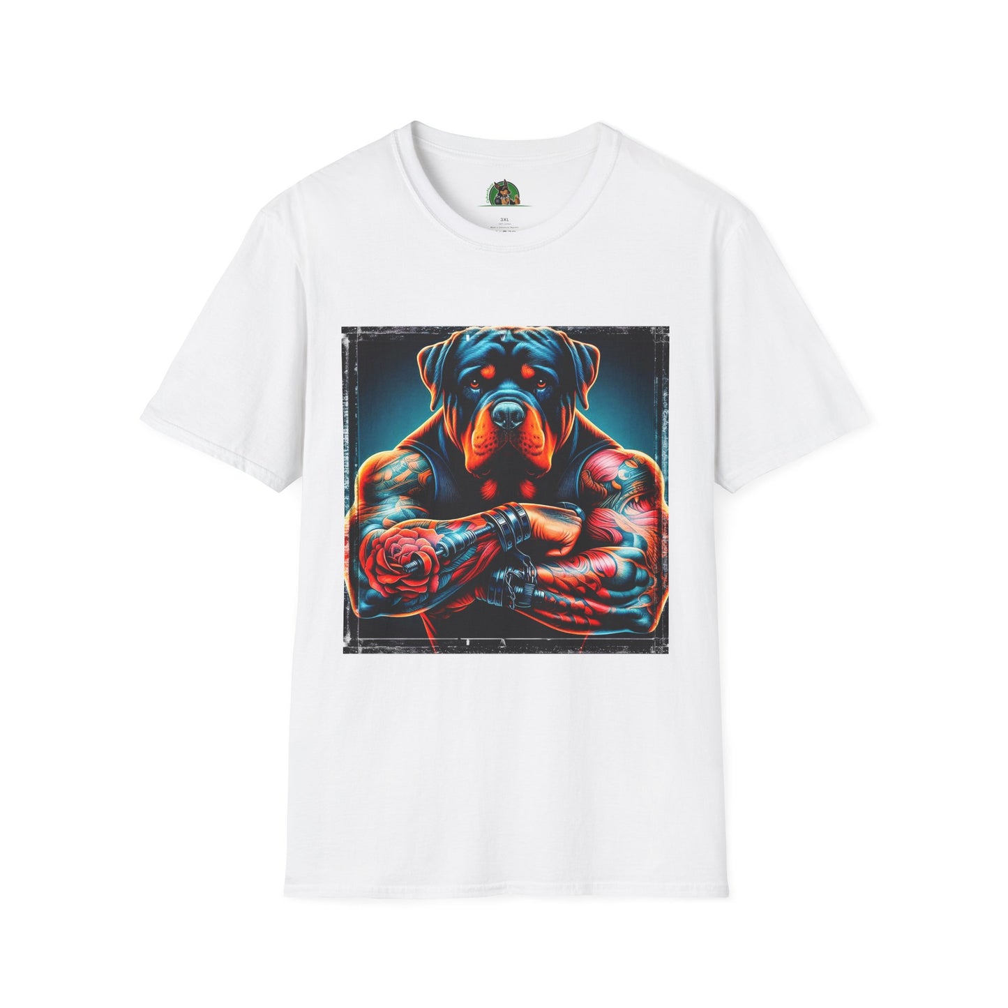 Rottweiler big muscles shirt T-Shirt Printify XS White