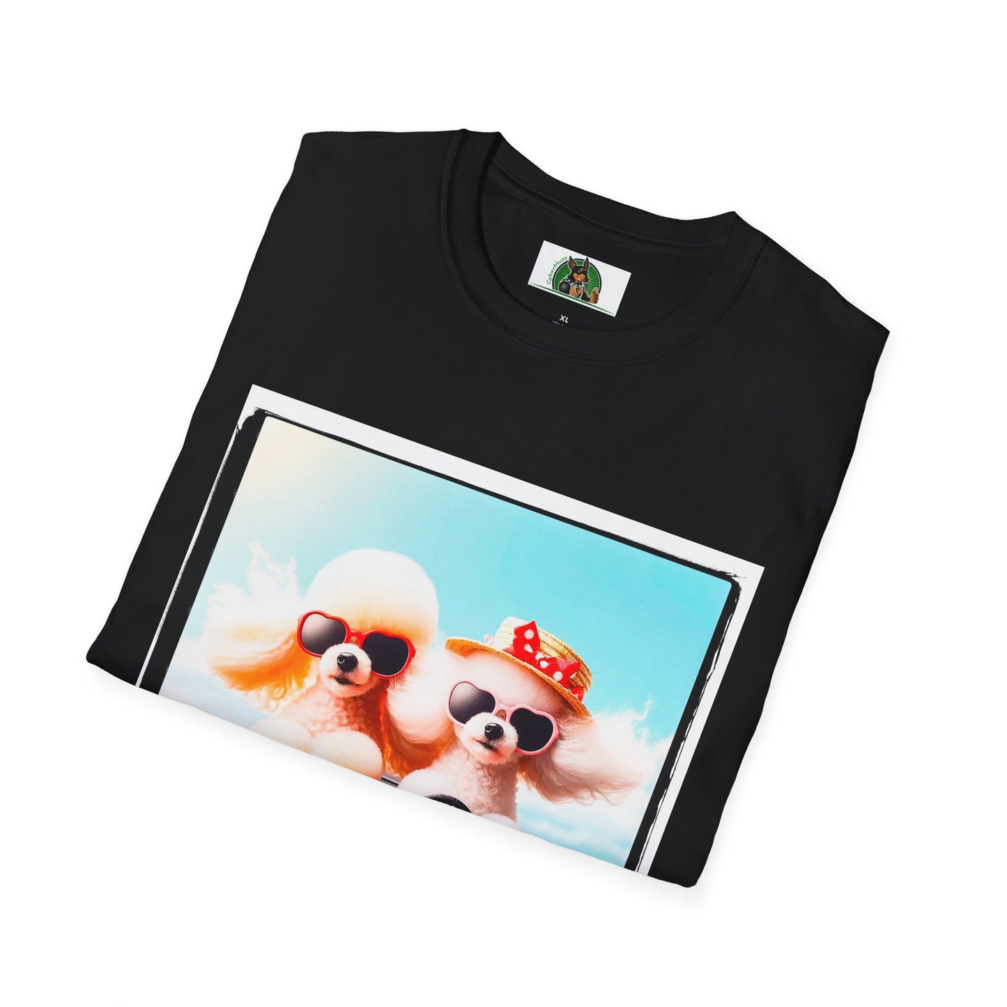 Wacky Poodle driving fun shirt T-Shirt Printify