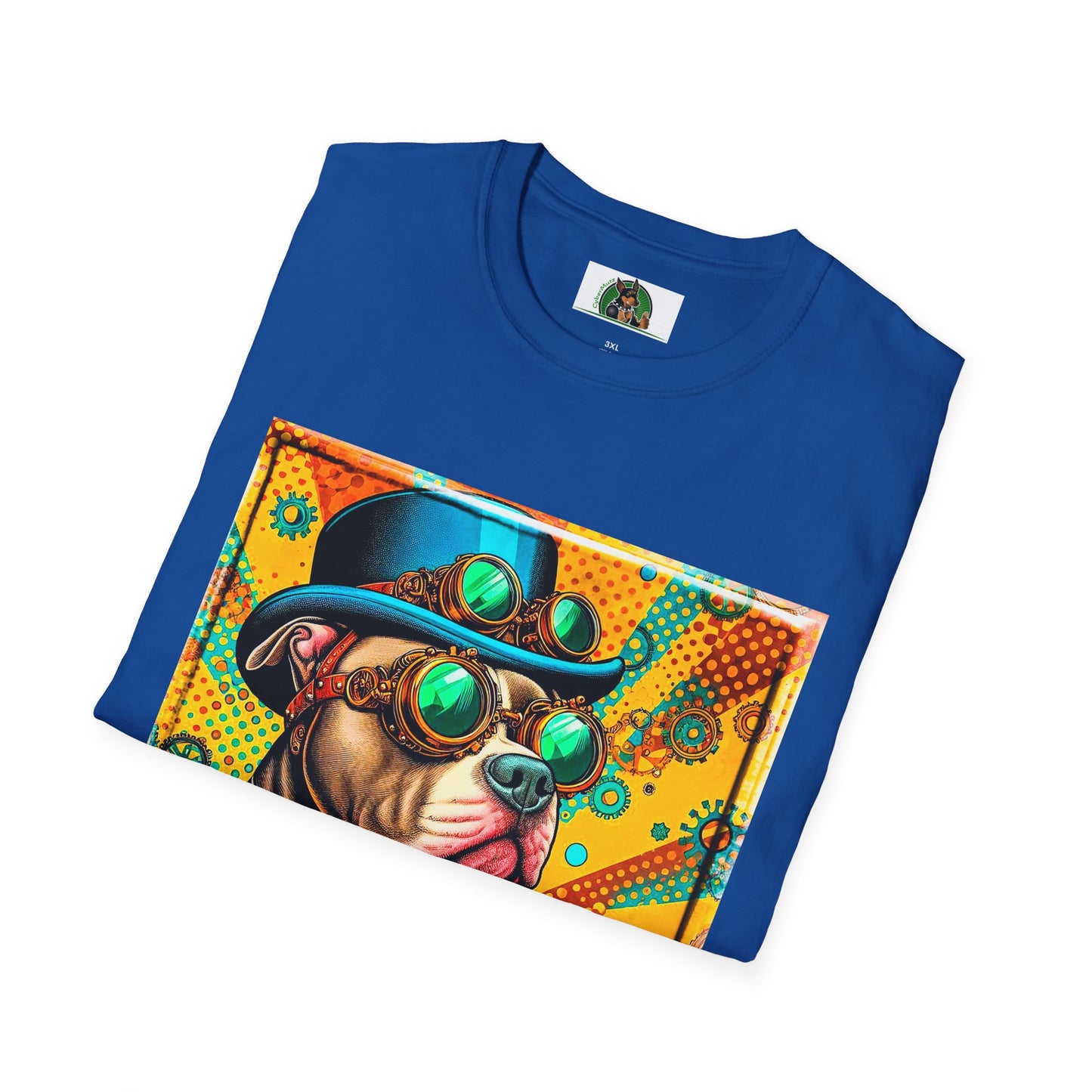 Pit Bull steam punk shirt T-Shirt Printify