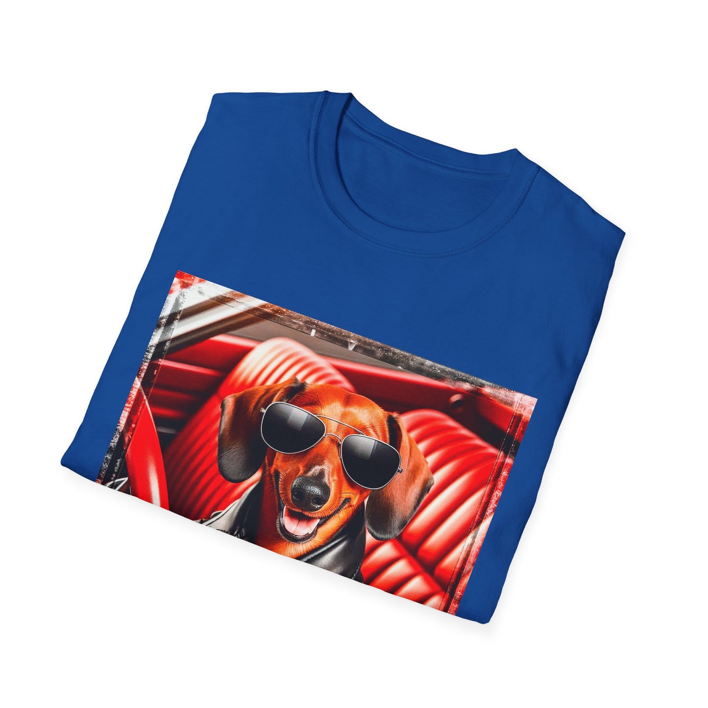 Wacky Dachshund grease lightning t shirt T-Shirt Printify
