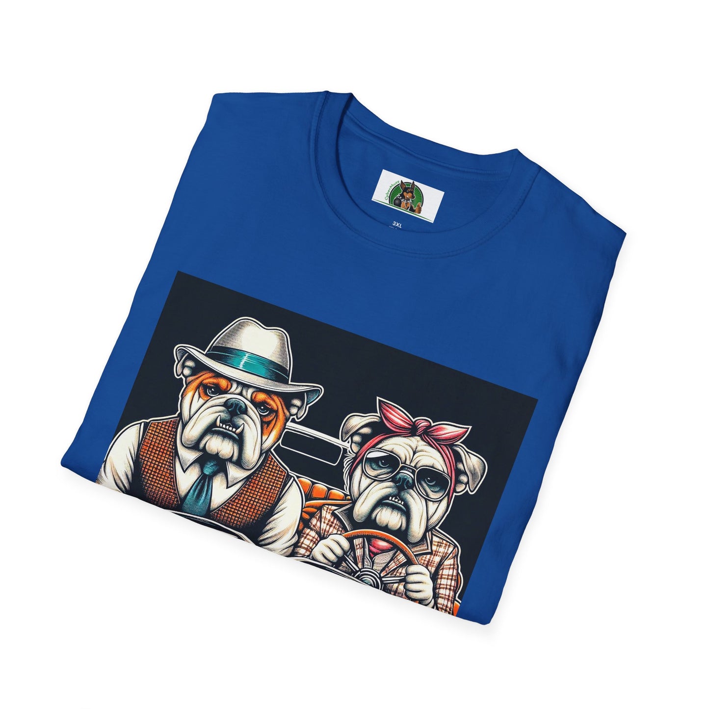 Wacky Bulldog 20s couple t shirt T-Shirt Printify