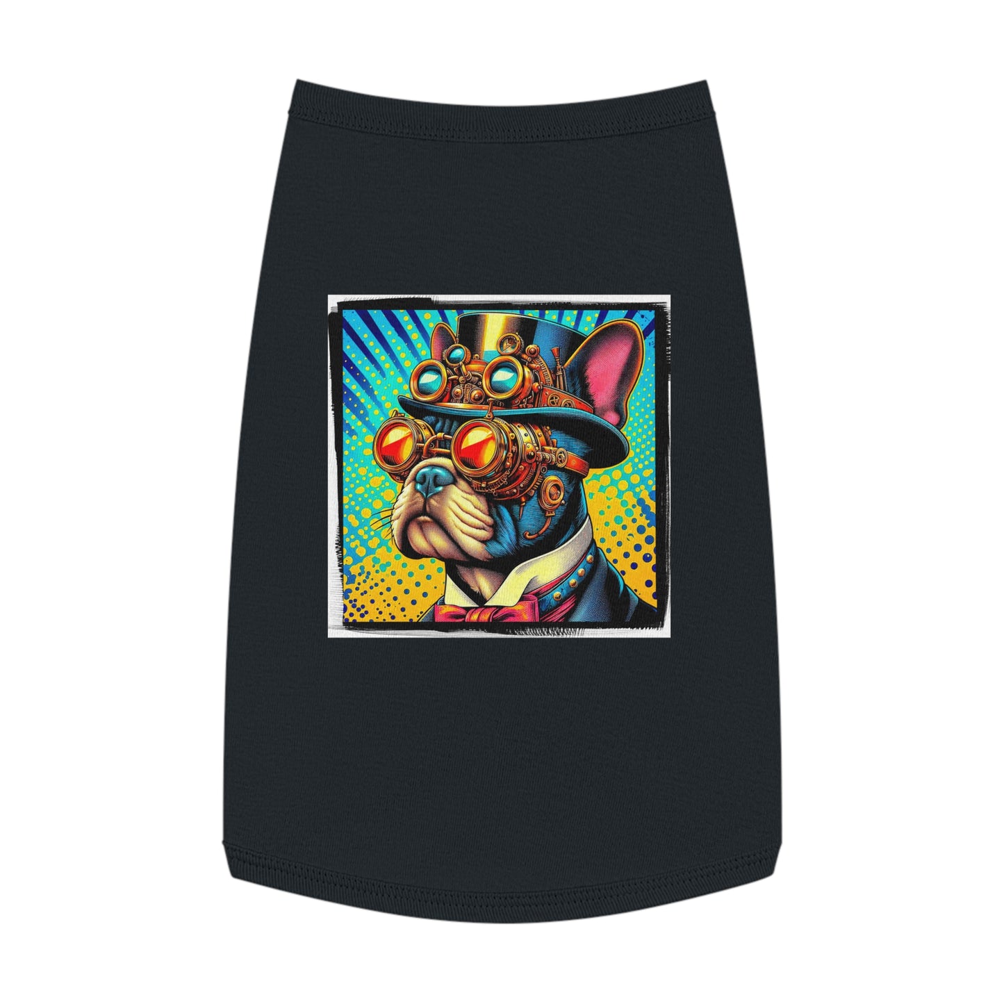 Pet Tank Top French Bulldog steampunk king t shirt Pets Printify