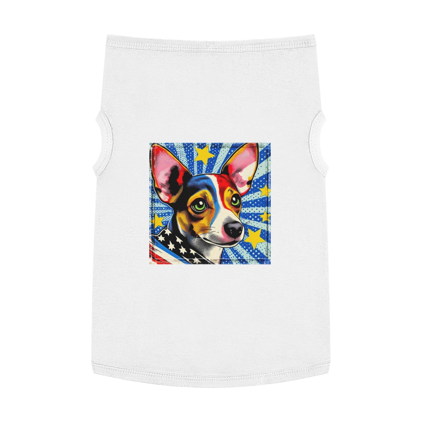 Pet Tank Top Rat Terrier American cutie Pets Printify XL White