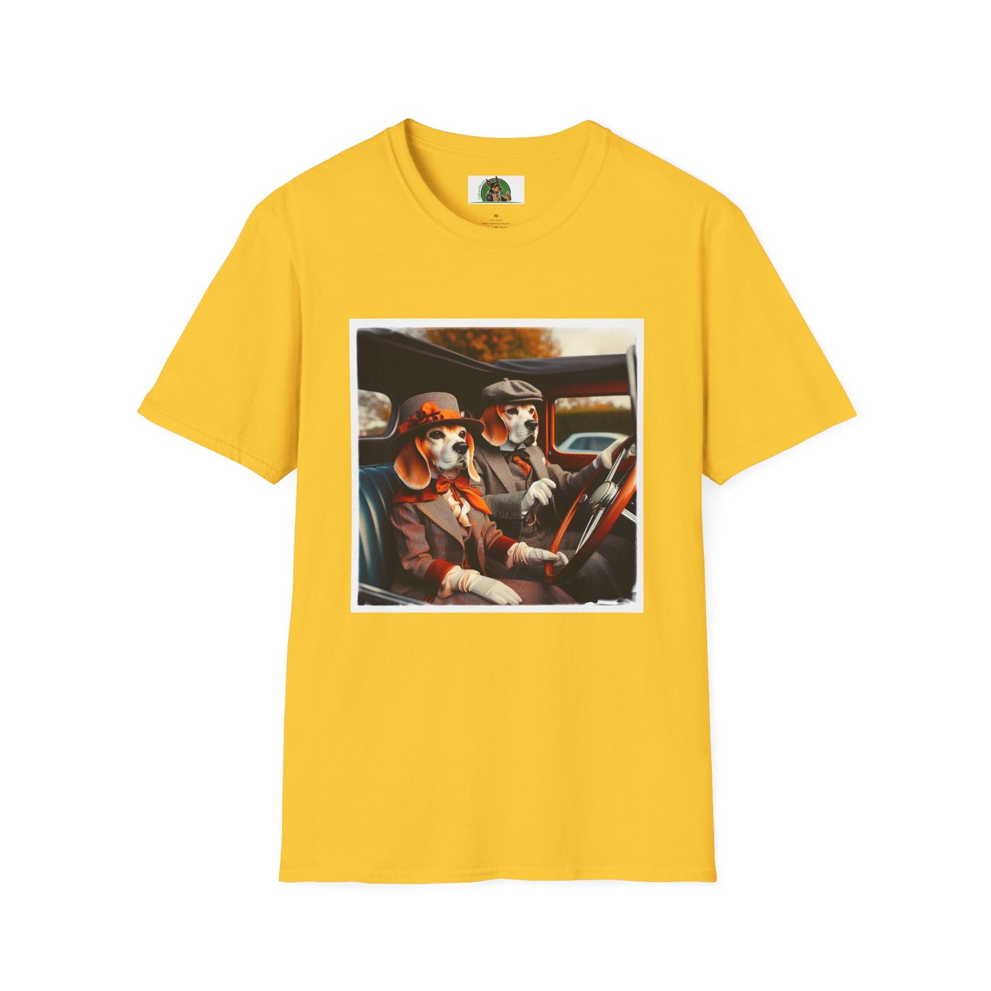 Wacky Beagle Old Time Couple T-Shirt Printify S Daisy