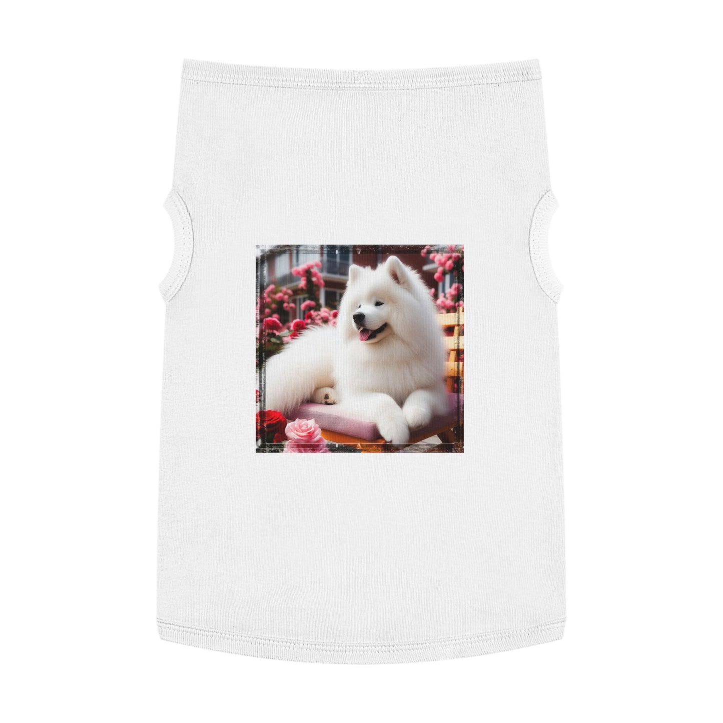 Pet Tank Top Husky fluffy girl Pets Printify XL White