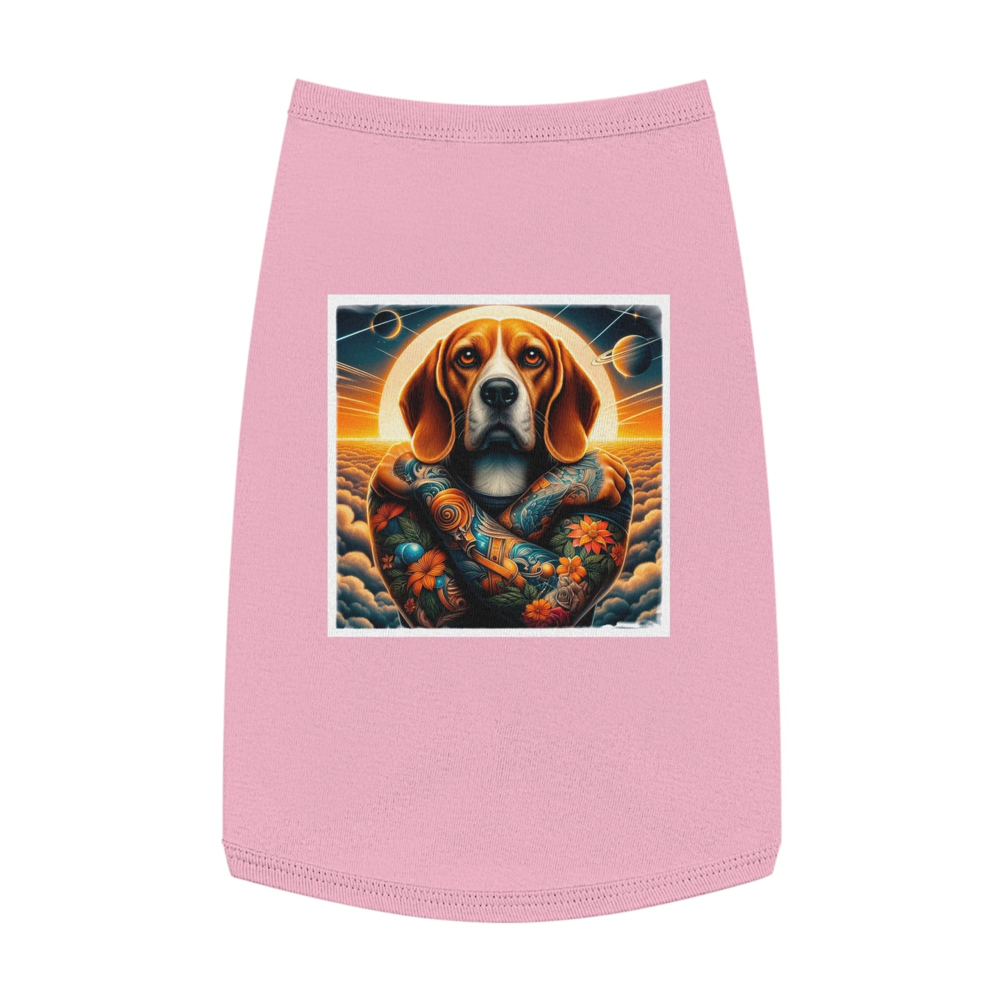 Pet Tank Top Beagle Tattooed Dog Pets Printify