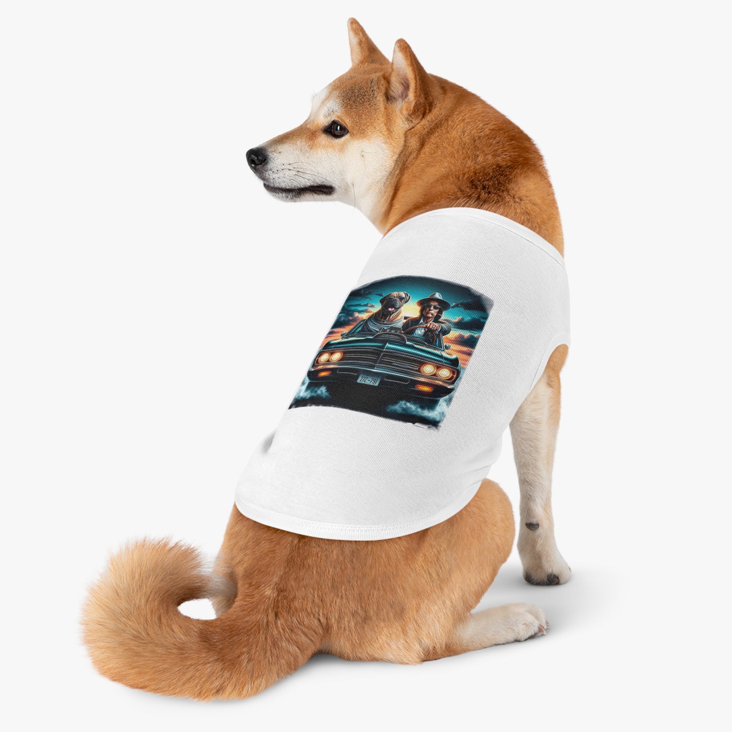 Wacky Pet Tank Top Cane Corso Dog And Man Pets Printify