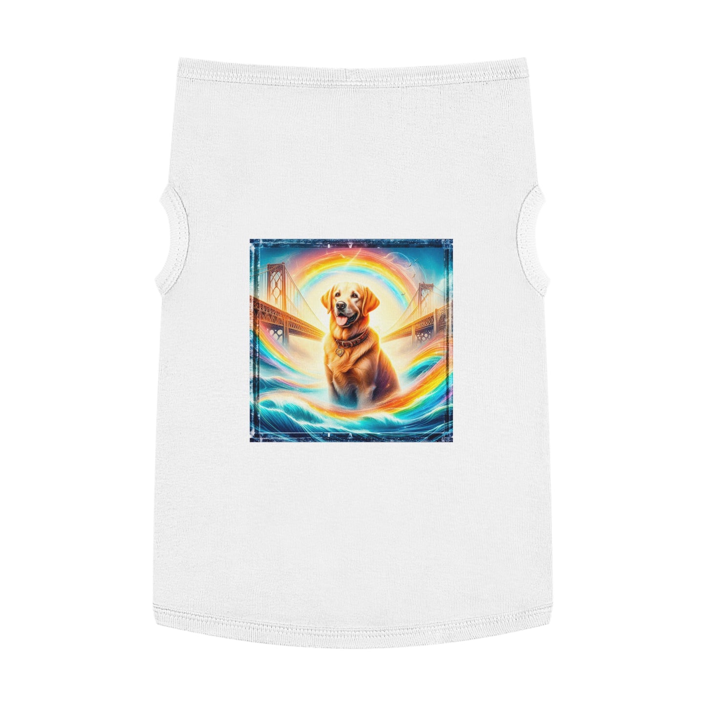 Labrador Retriever rainbow shirt Pets Printify XL White