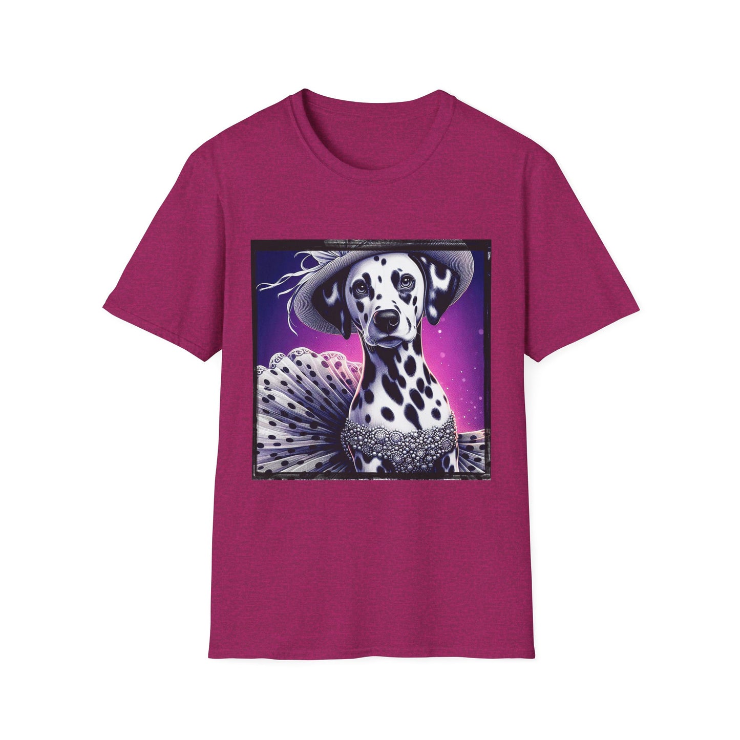 Dalmatian polka dot queen t shirt T-Shirt Printify S Antique Heliconia