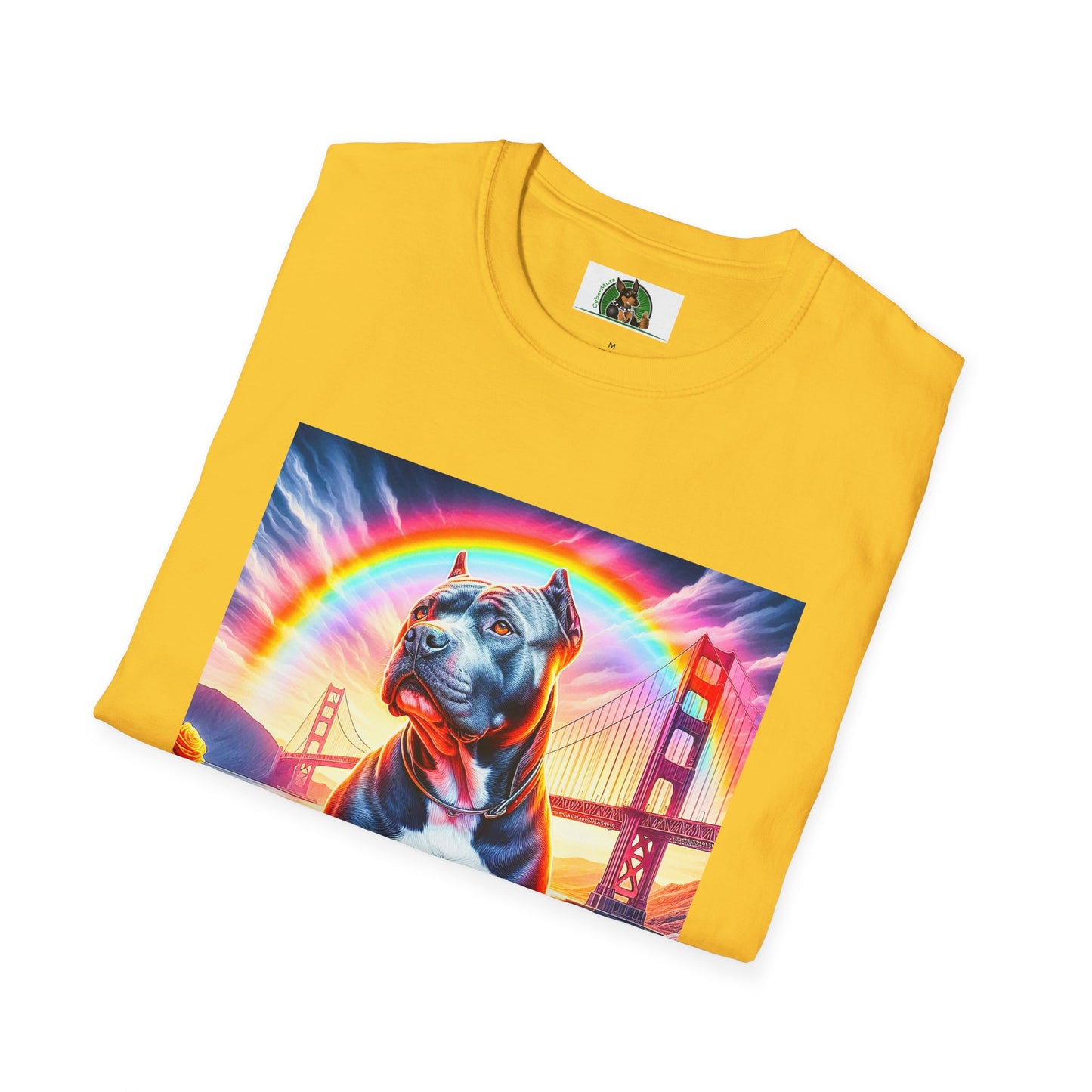Pit Bull colorful bridge shirt