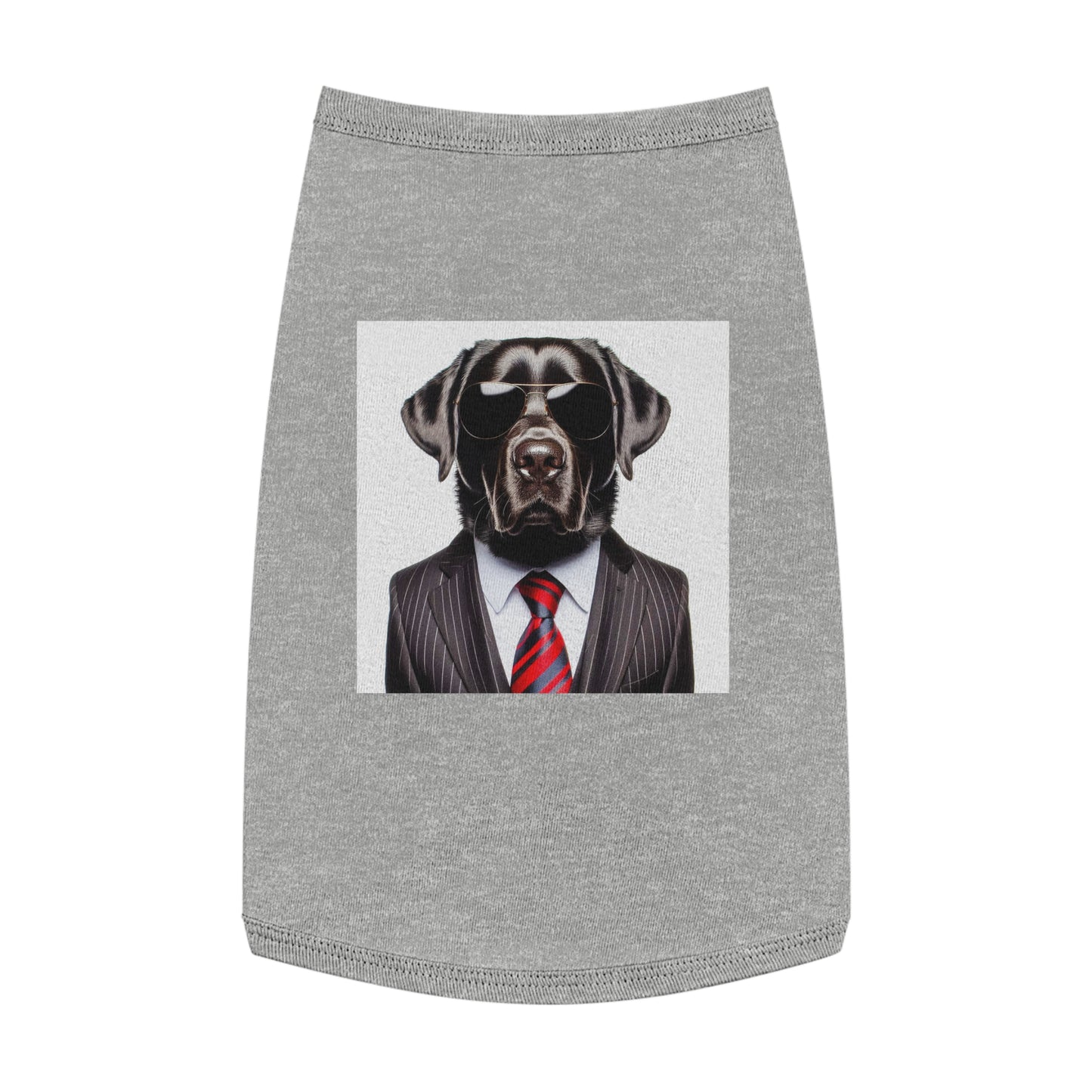 Labrador Retriever black suit shirt Pets Printify L Heather