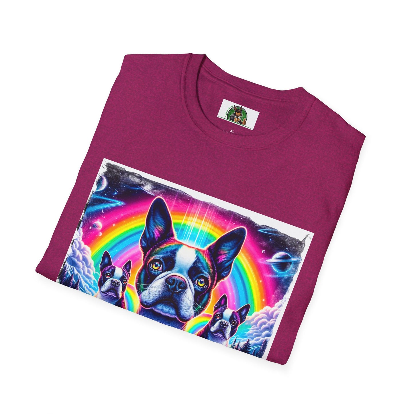 Boston Terriers Rainbow Bridge T-Shirt