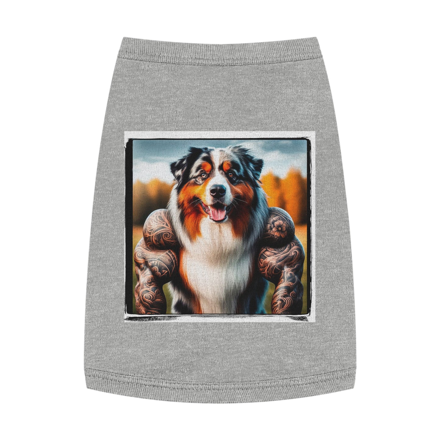 Pet Tank Top Australian Shepherd Pets Printify M Heather
