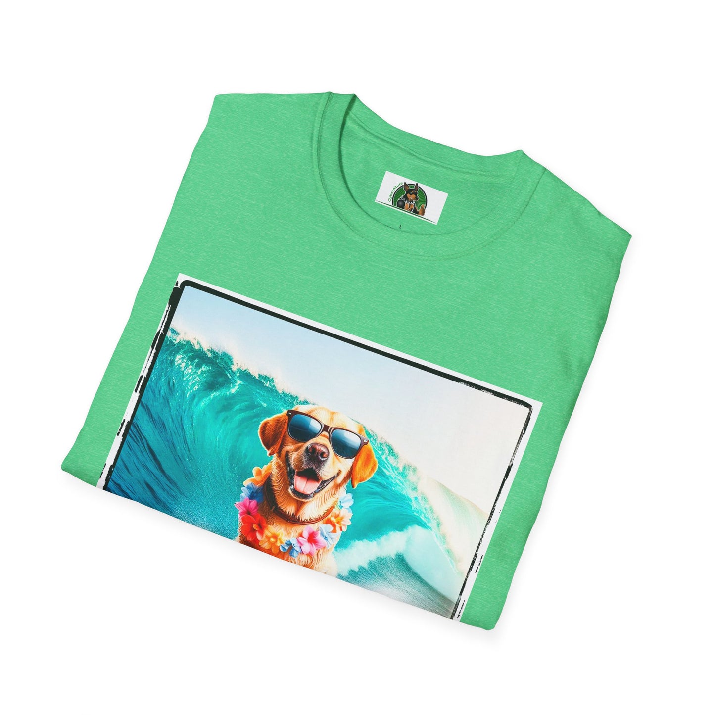 Labrador Retriever crashing waves shirt