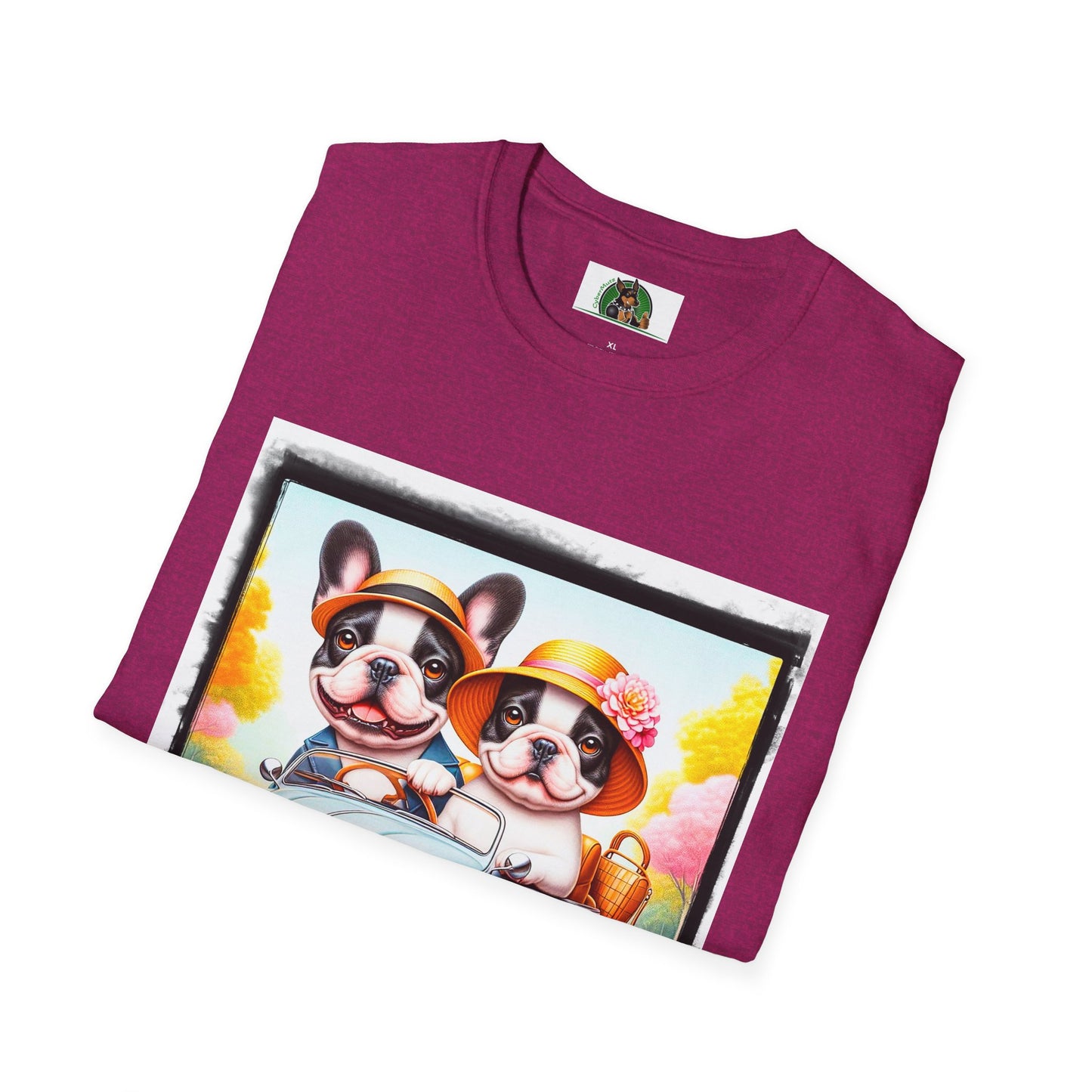 Wacky French Bulldog T-Shirt Printify