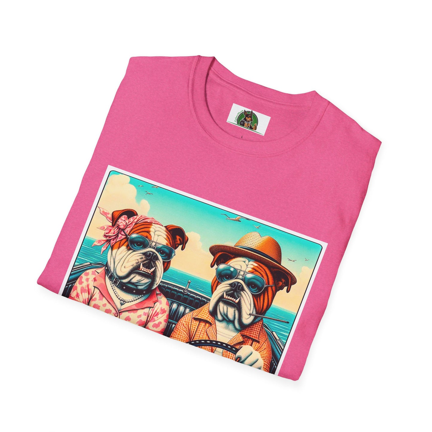 Wacky Bulldog vacation couple t shirt