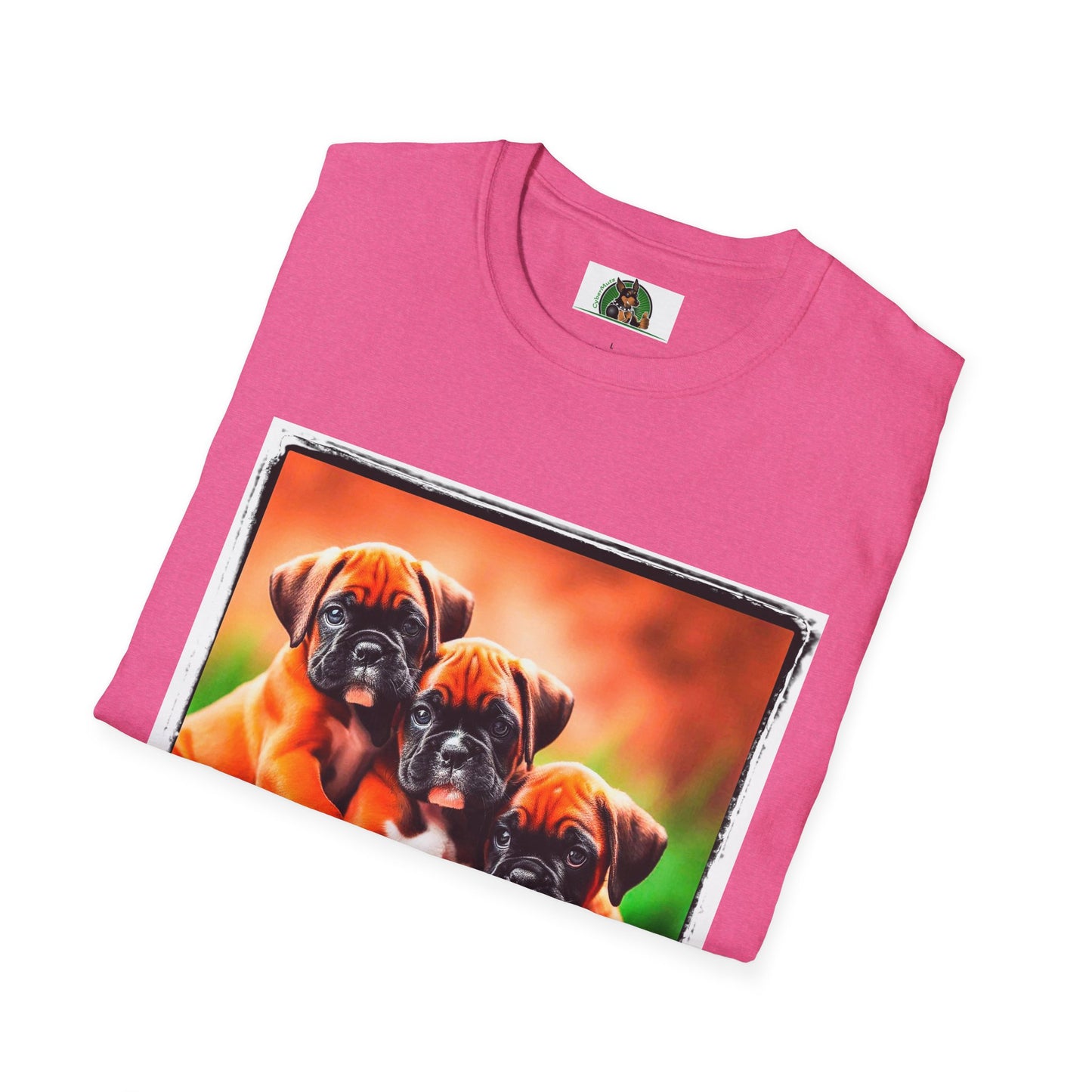 Boxer Puppy Dogs TShirt T-Shirt Printify
