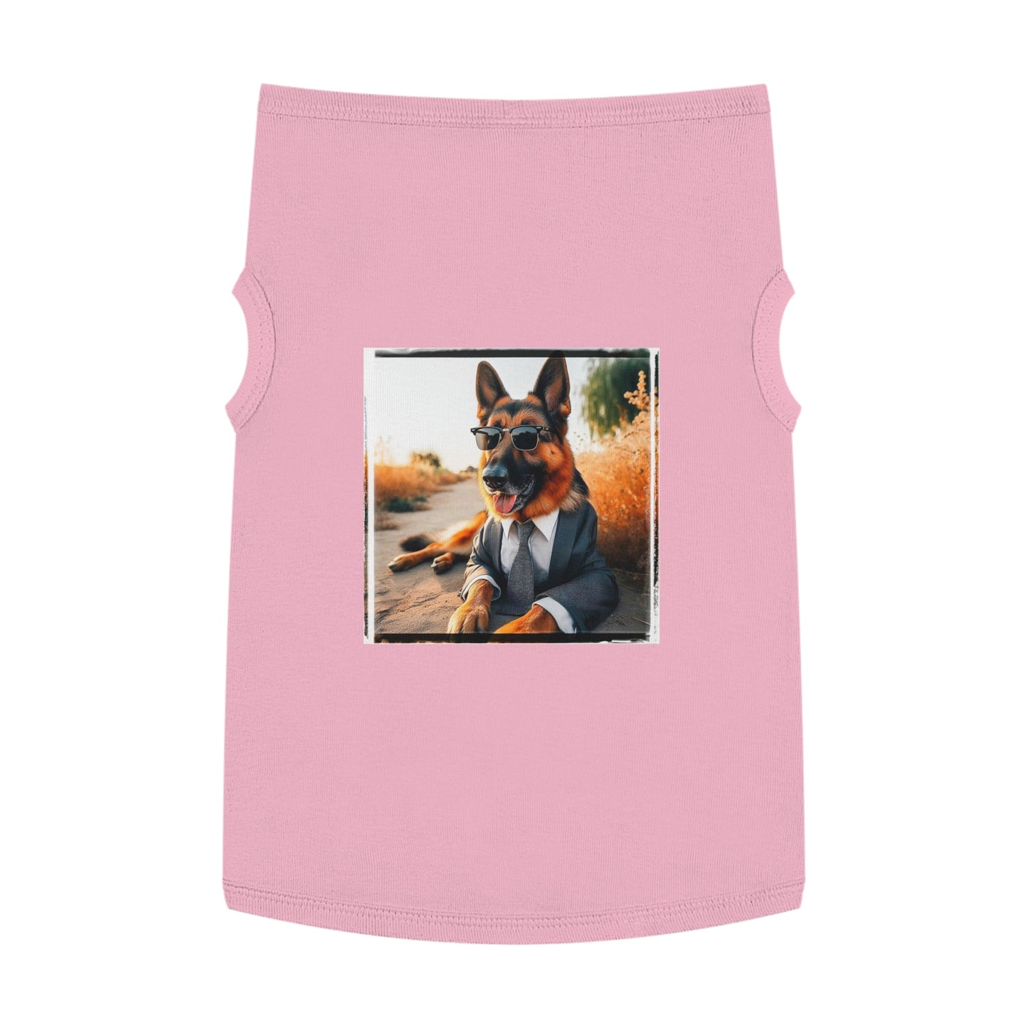 German Shepherd beach babe shirt Pets Printify XL Pink