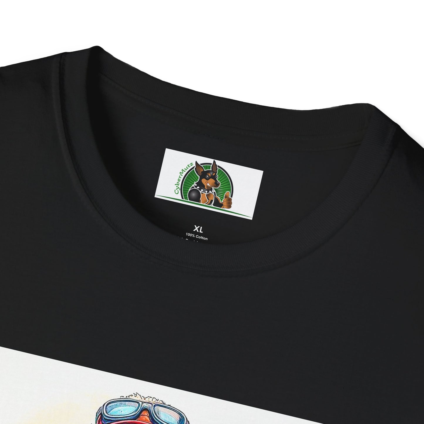 Golden Doodle surfer dude t shirt T-Shirt Printify