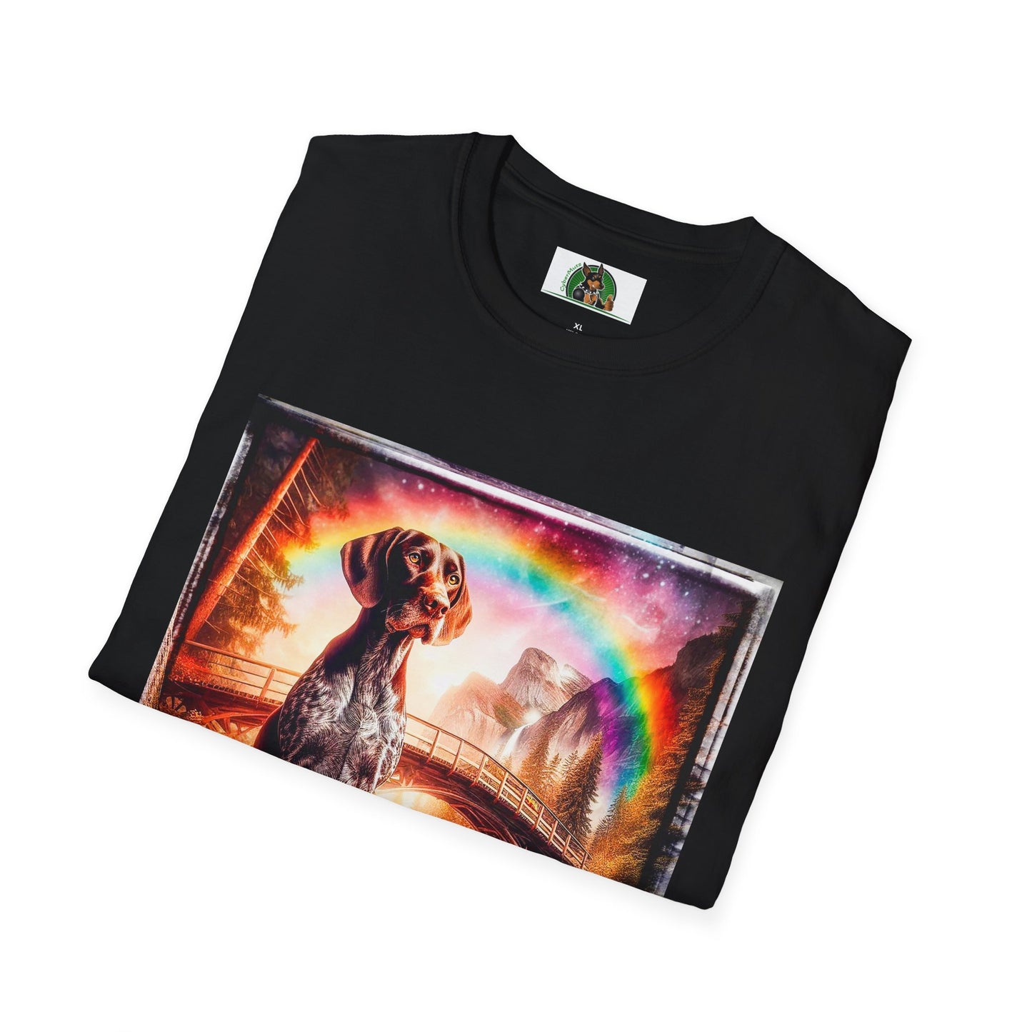 German Shorthaired Pointer crashing waves t shirt T-Shirt Printify