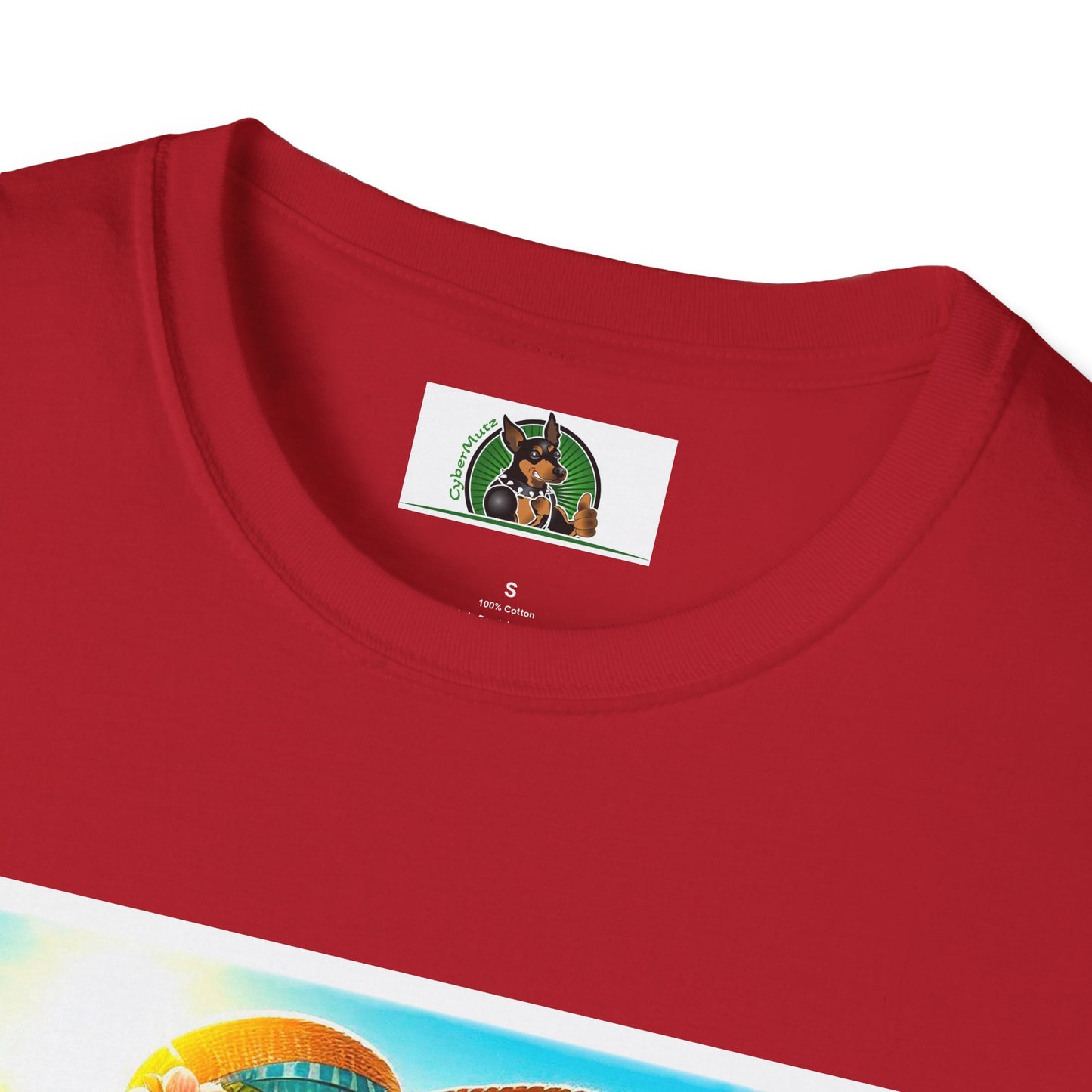 Beagle Girl Dog Wearing Sun Hat At Beach T-Shirt Printify
