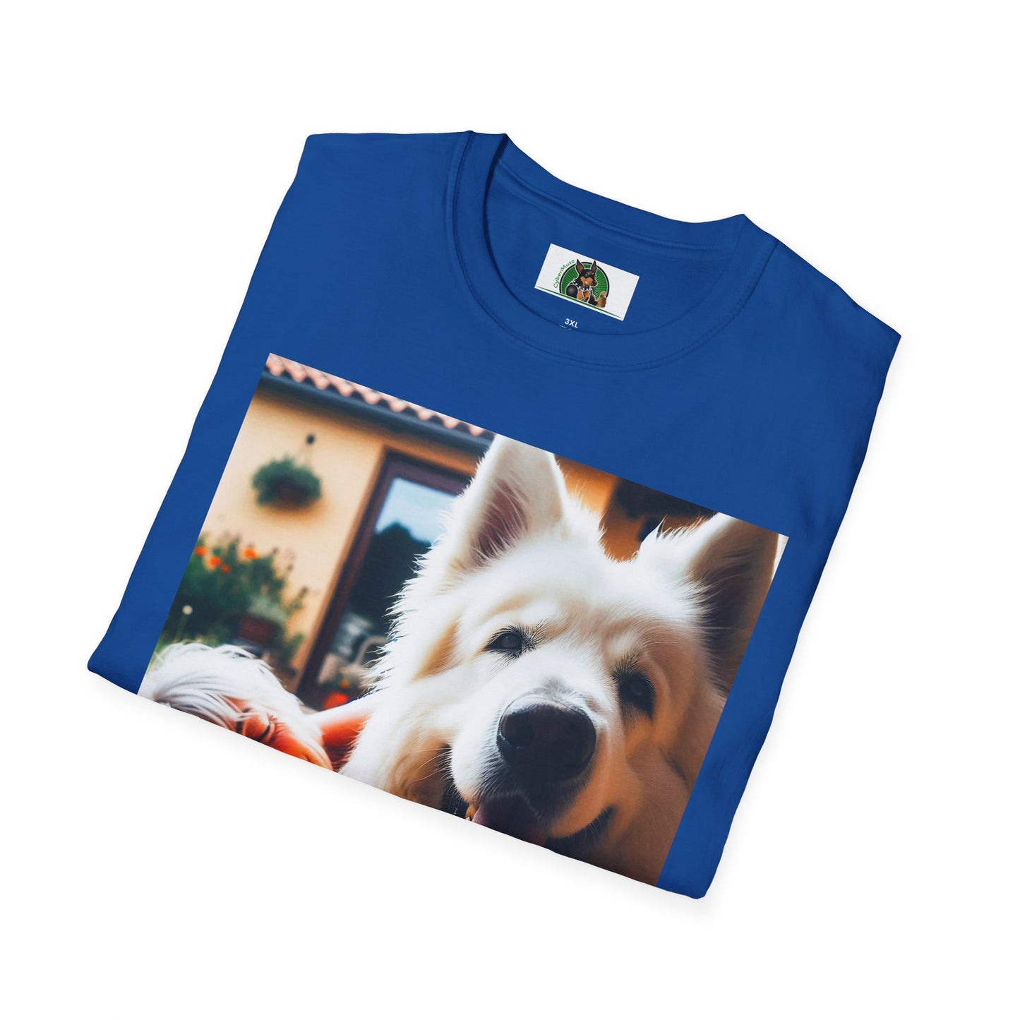 German Shepherd pretty fluffy boy shirt T-Shirt Printify