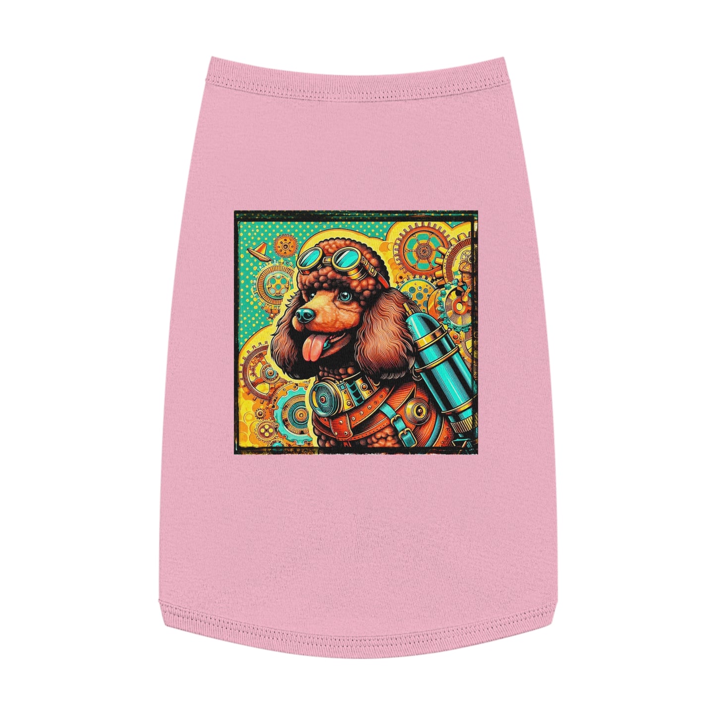 Pet Tank Top Poodle Pets Printify L Pink