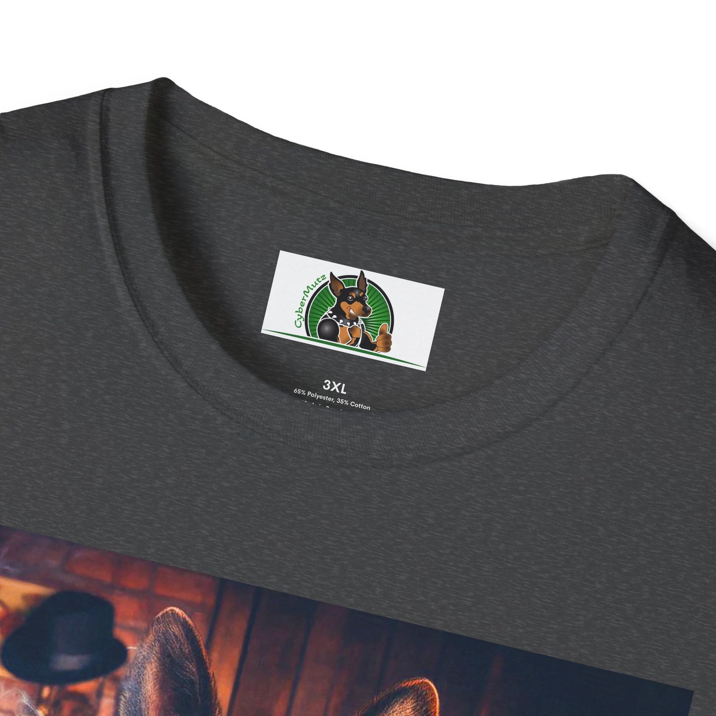 German Shepherd smoking a cigar shirt T-Shirt Printify