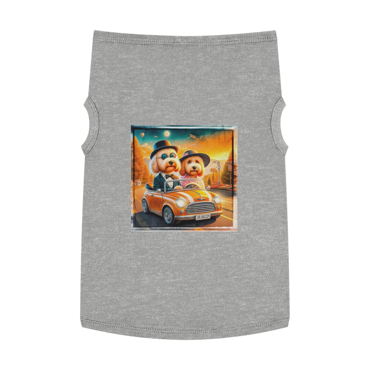 Wacky Pet Tank Golden Doodle fun couple Pets Printify XL Heather