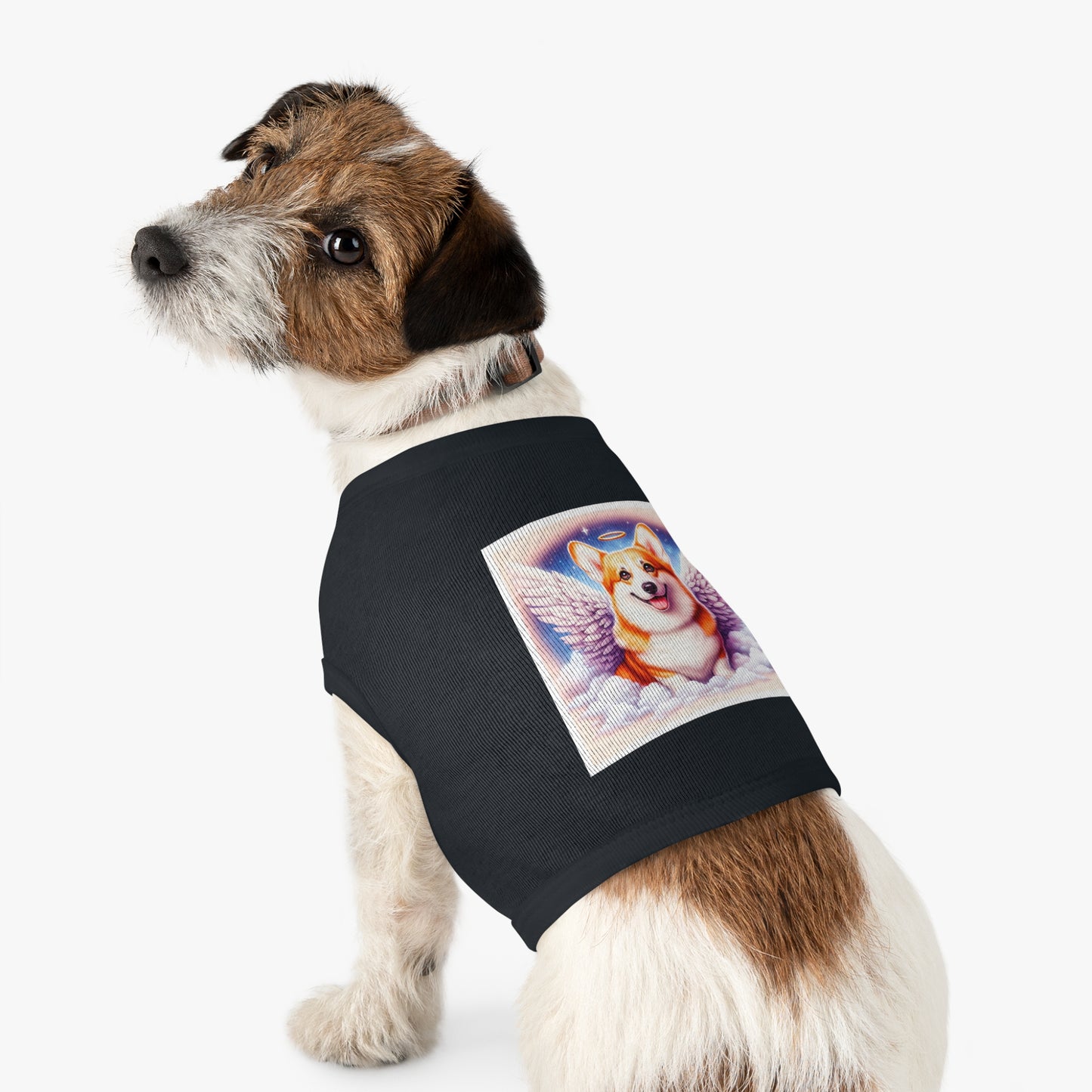 Pet Tank Top Pembroke Welsh Corgi angel Pets Printify
