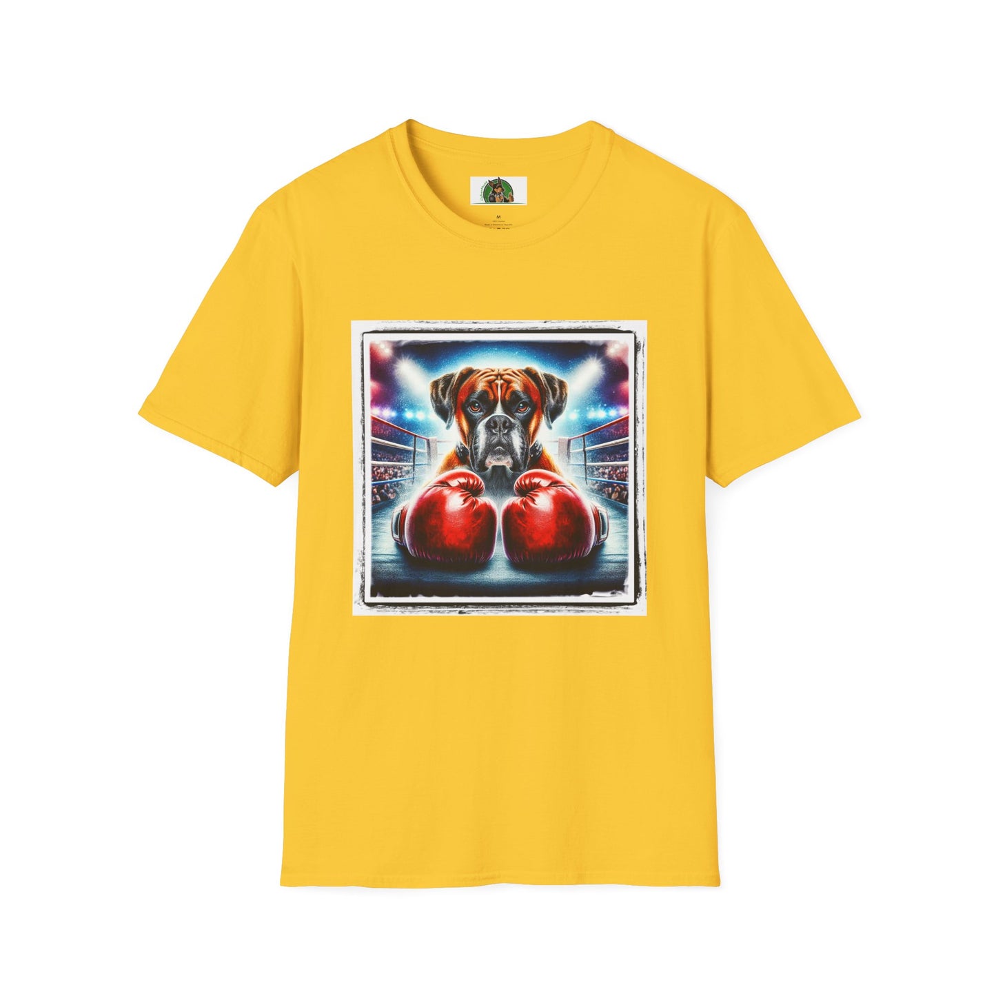 Boxer Dog With Boxing Gloves Shirt T-Shirt Printify S Daisy