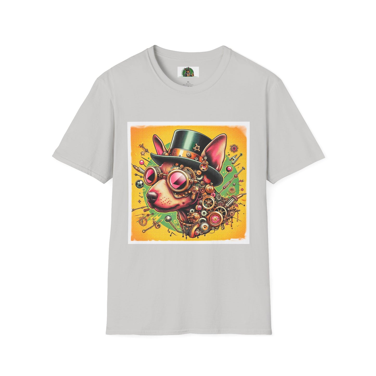 Min Pin T-Shirt steampunk cutie T-Shirt Printify S Ice Grey