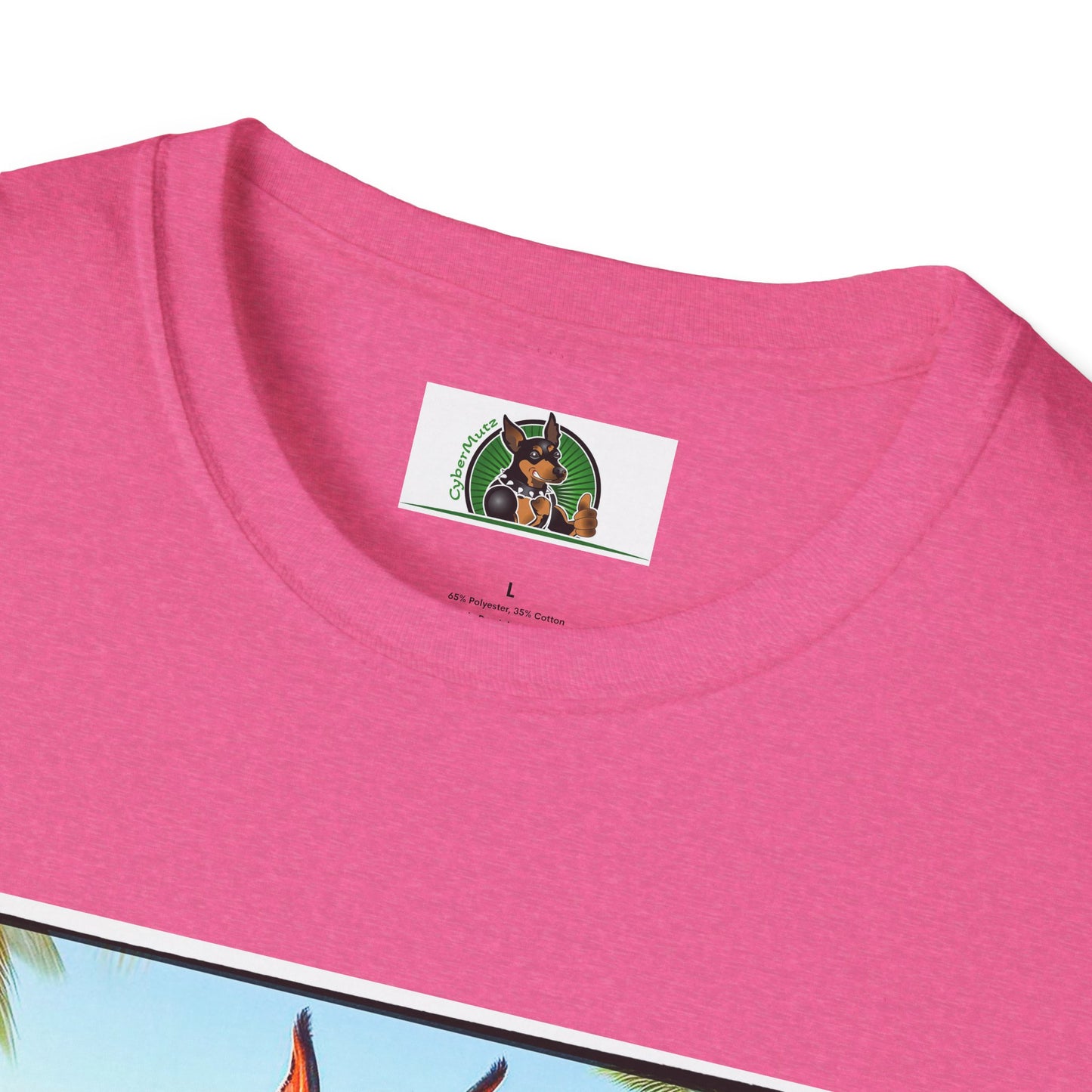 Doberman beach hunk t shirt