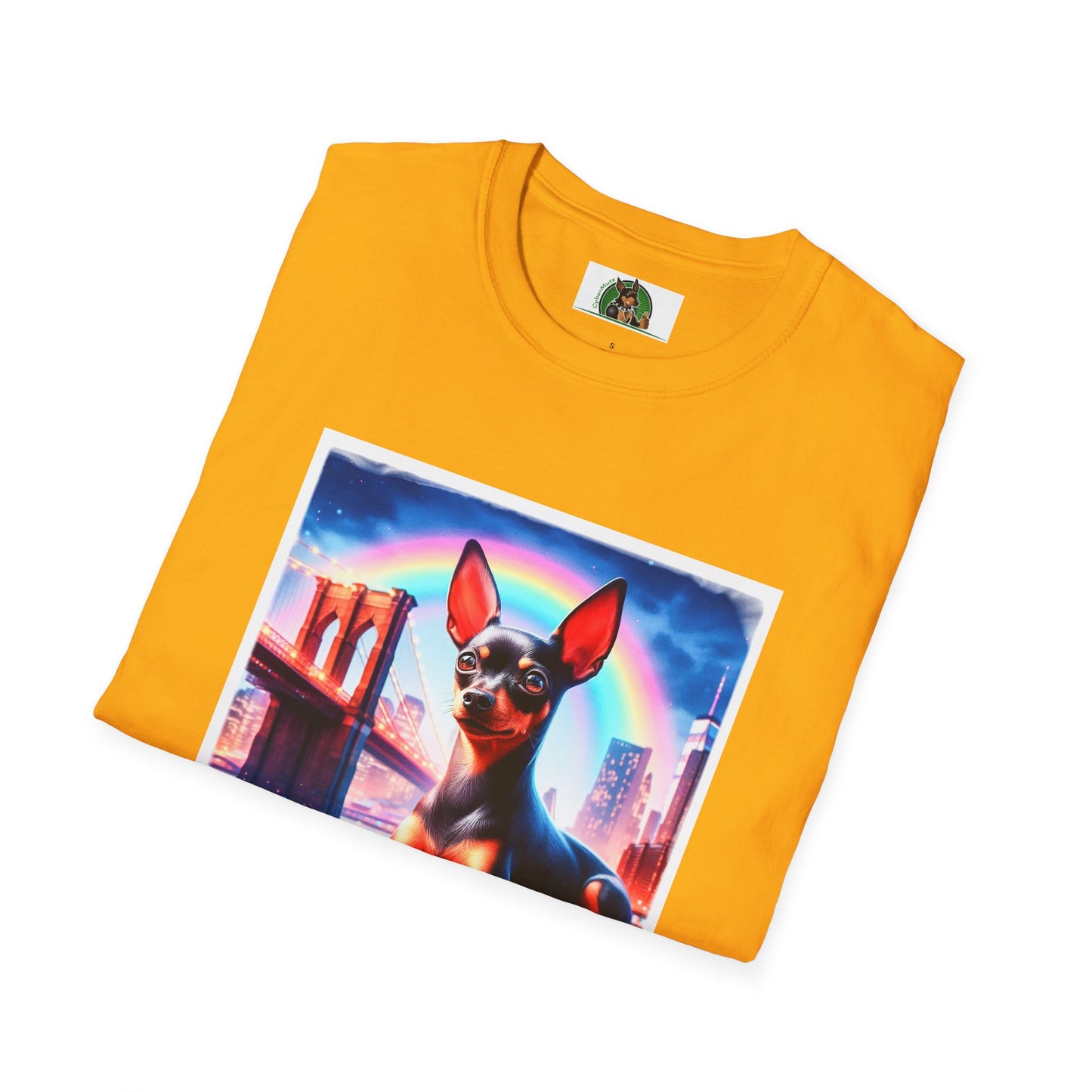 Min Pin T-Shirt rainbow