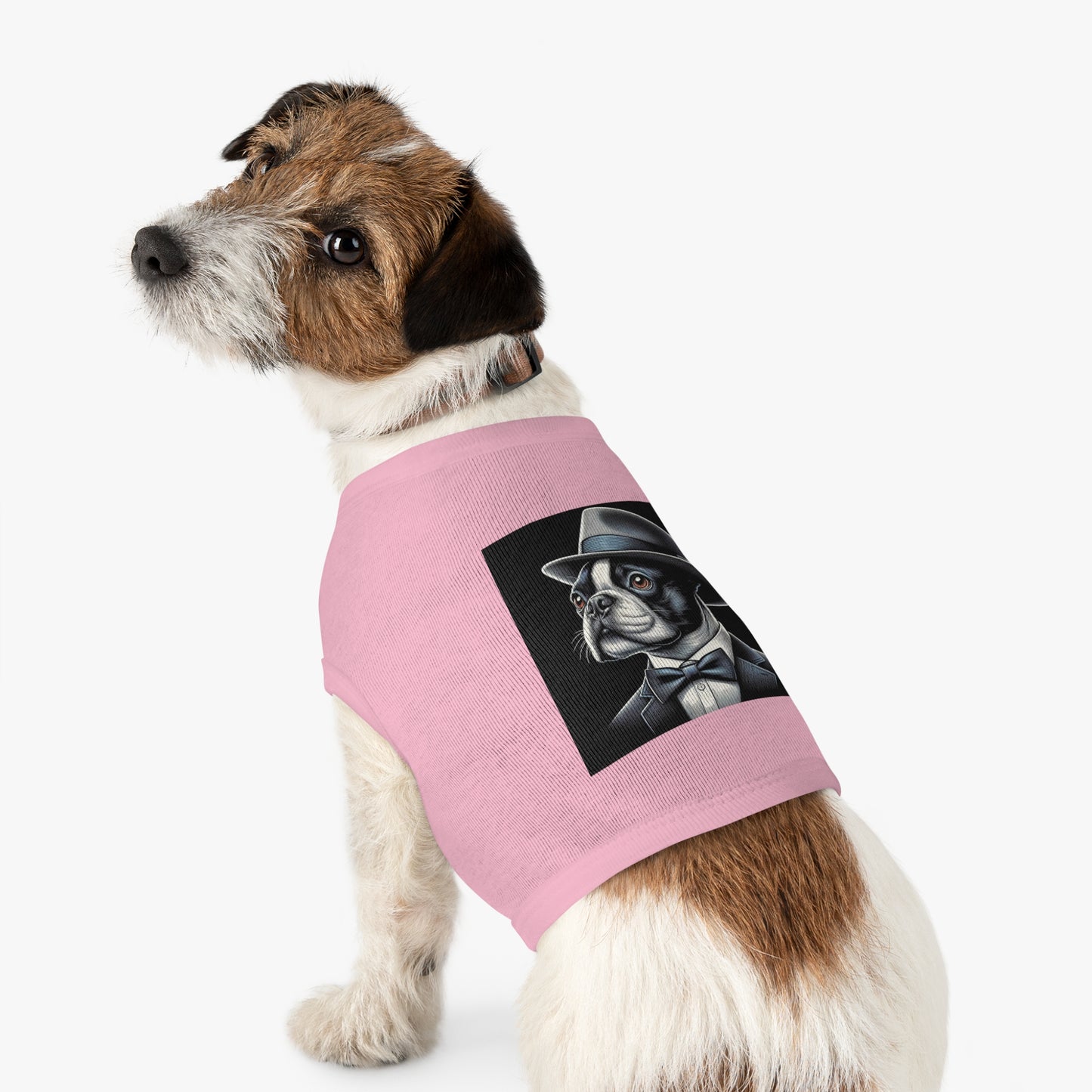 Dog Tank Top Boston Terrier Dog In Top Hat Pets Printify
