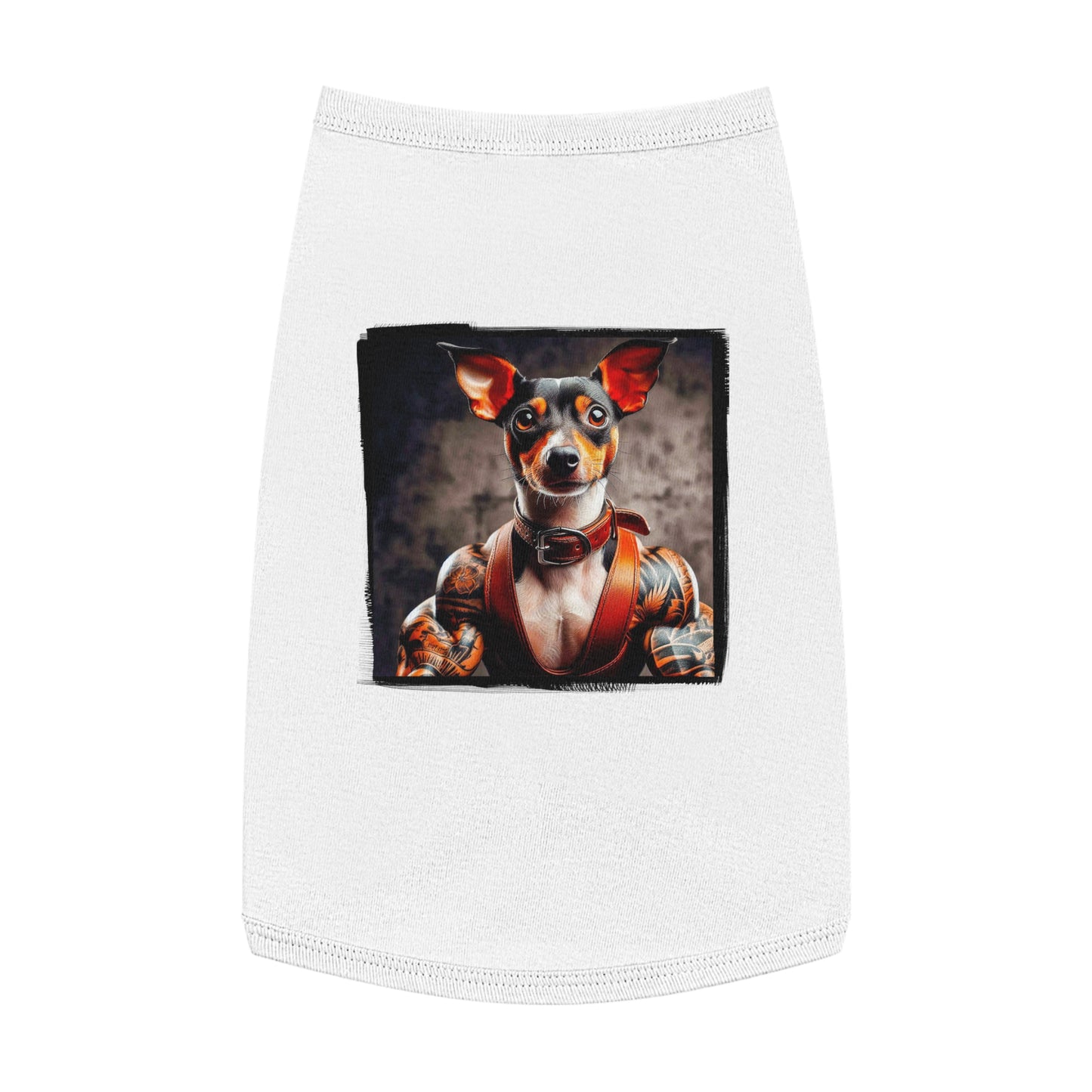 Pet Tank Top Rat Terrier bartender Pets Printify L White