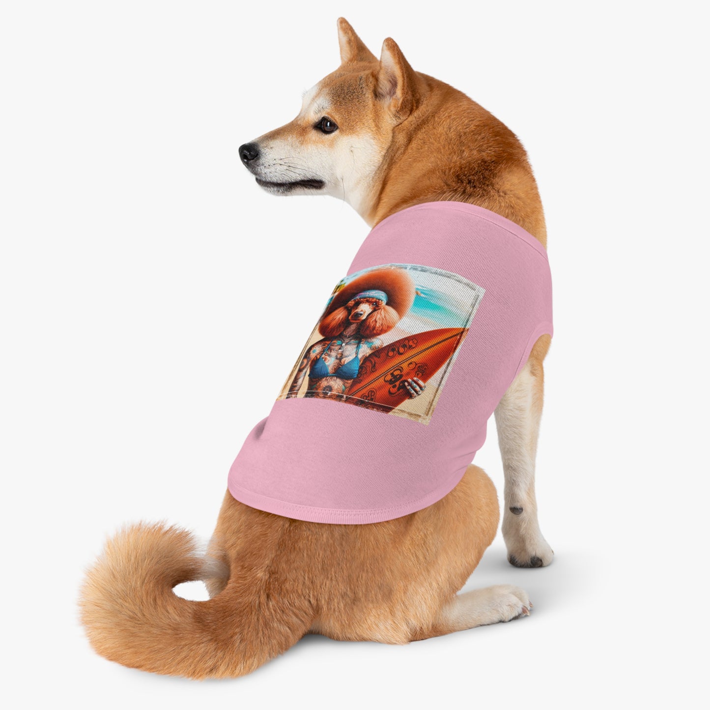 Pet Tank Top Poodle beach day shirt
