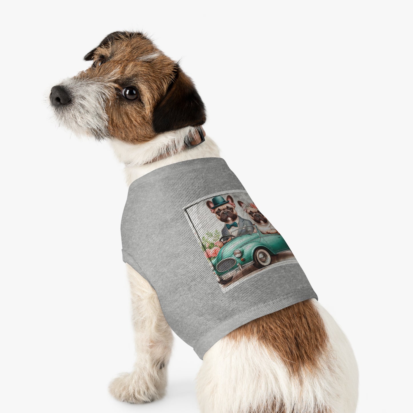 Wacky Pet Tank Top French Bulldog wedding day t shirt Pets Printify