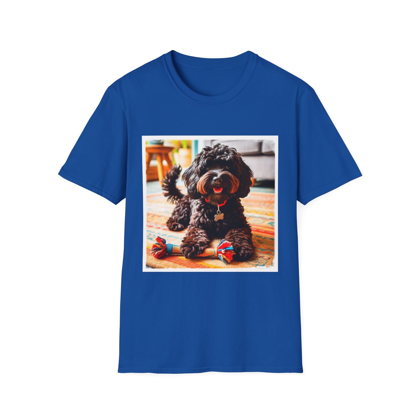 CockerPoo happy smiling t shirt T-Shirt Printify XS Royal