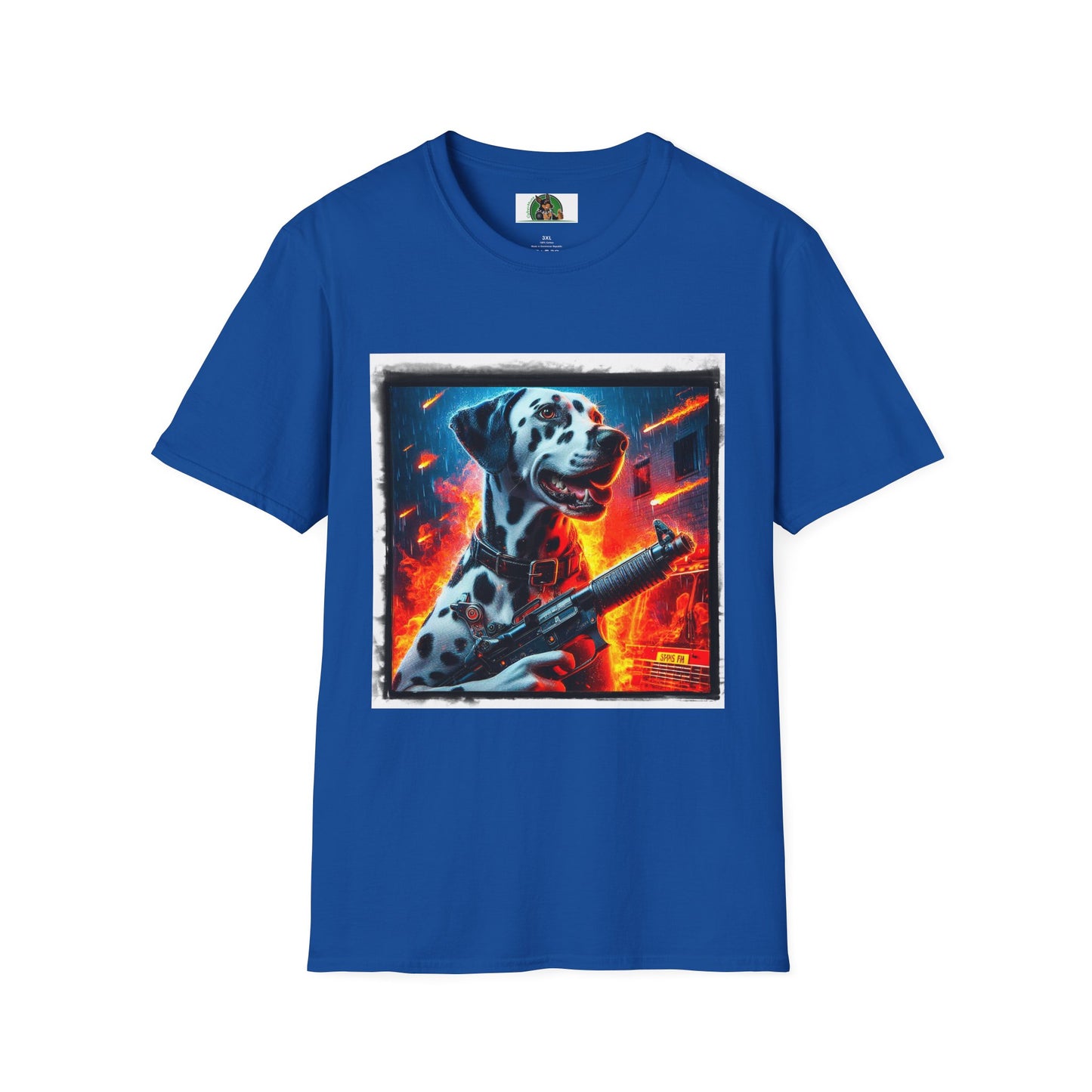 Dalmatian war hero t shirt T-Shirt Printify XS Royal