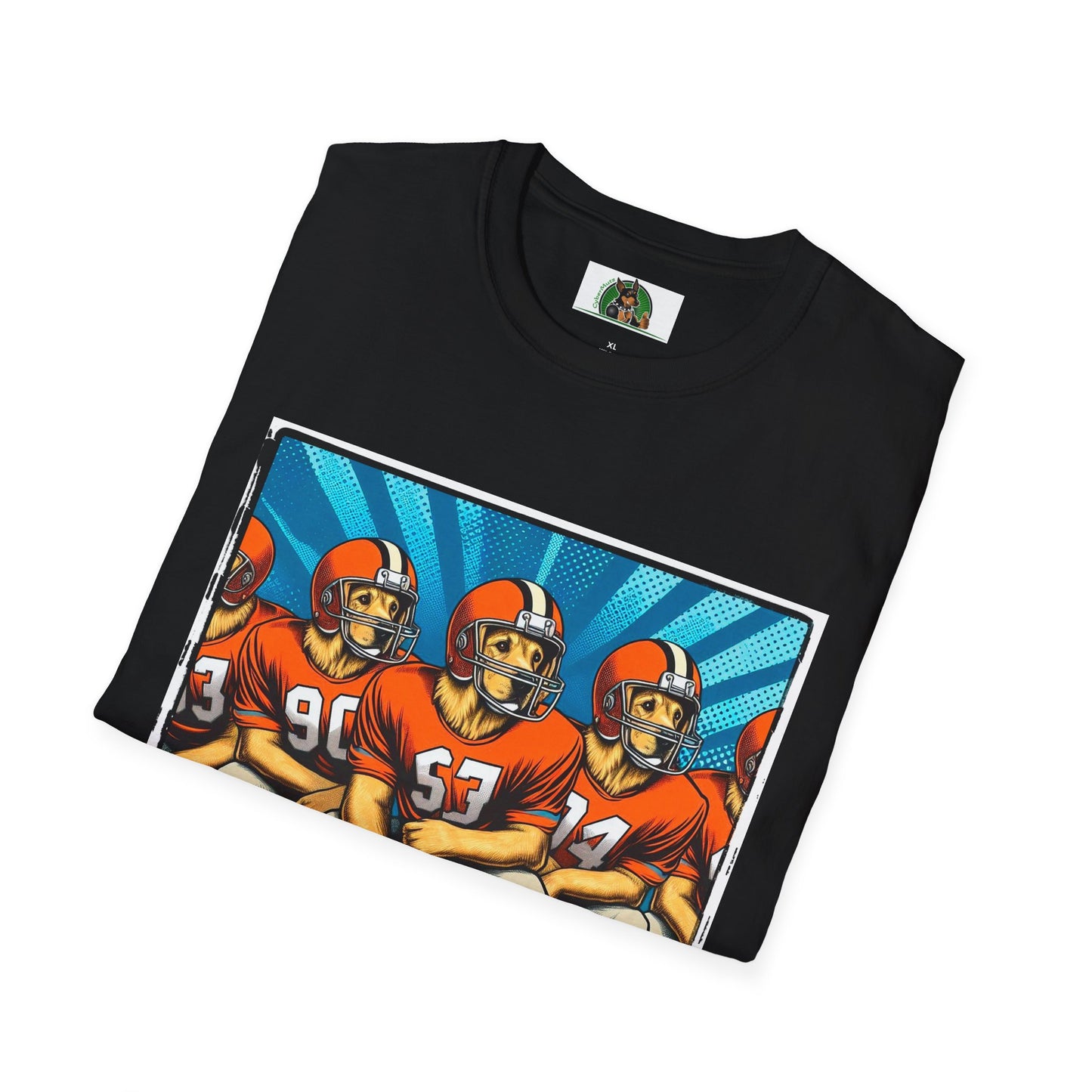 Golden Retriever football sports team shirt T-Shirt Printify