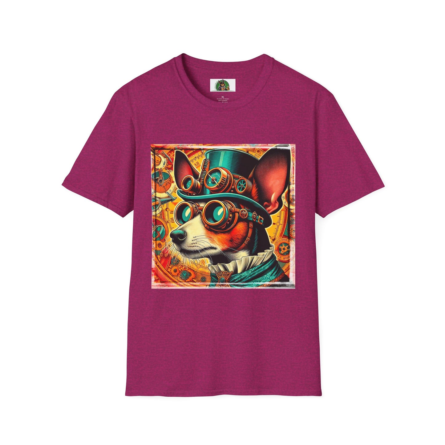 Rat Terrier T-Shirt steam punk T-Shirt Printify S Antique Heliconia