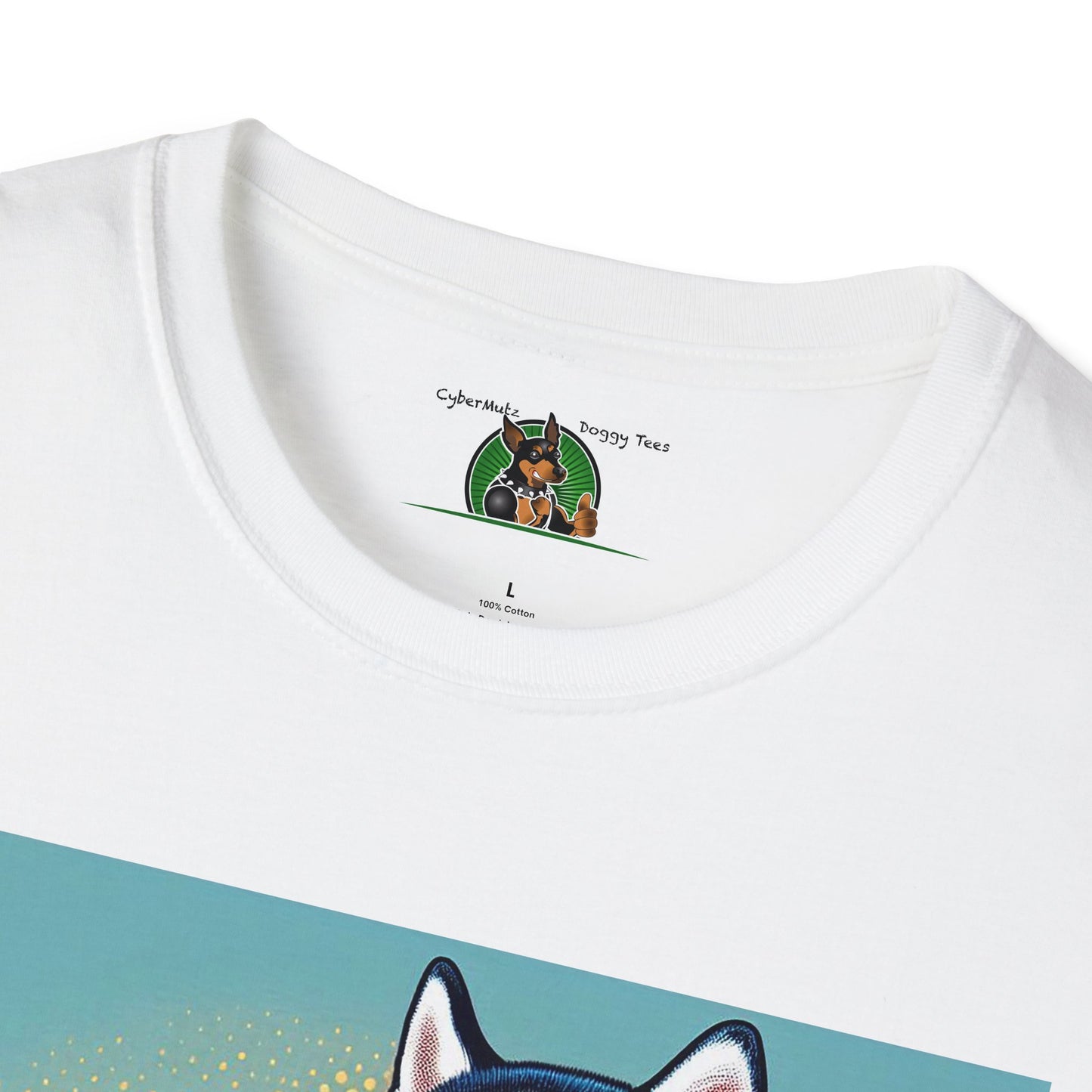 Husky in a Wacky Little Car T-Shirt Printify
