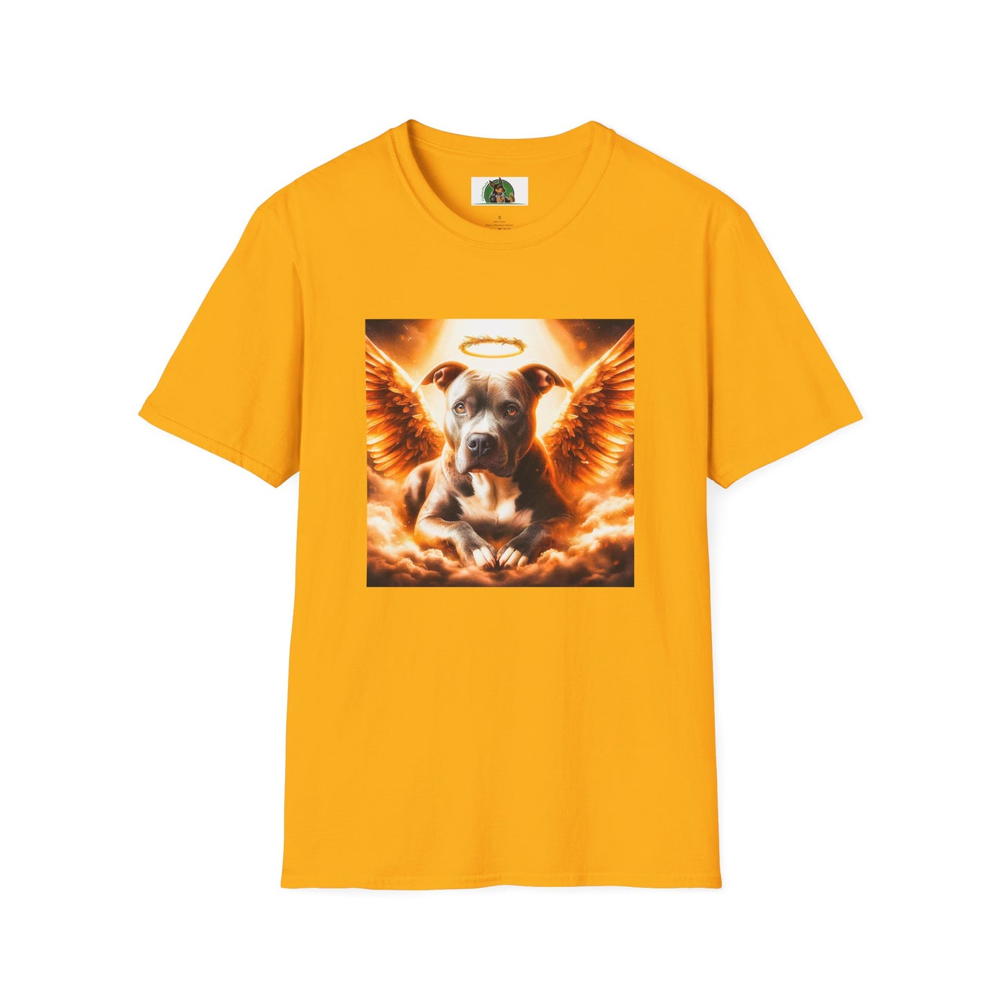 Pit Bull heavenly Angel shirt T-Shirt Printify S Gold
