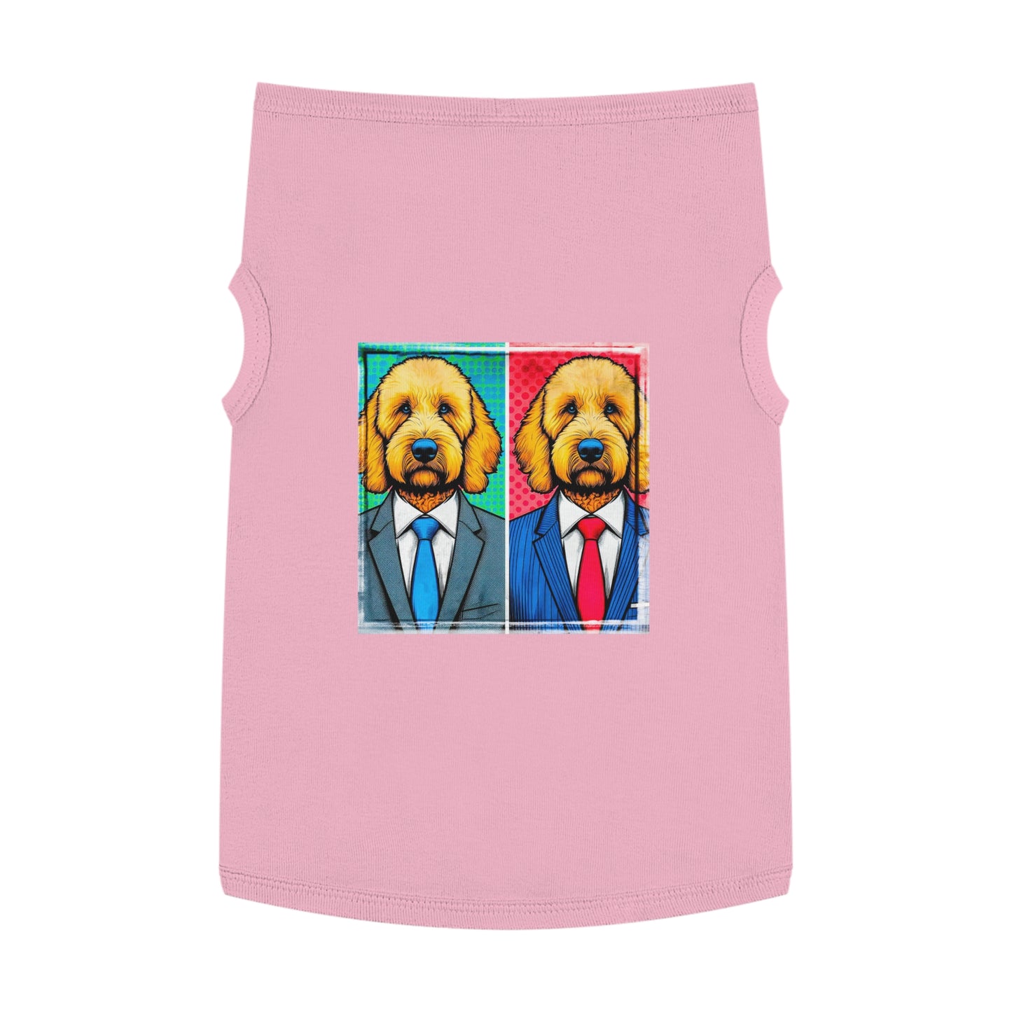 Pet Tank Golden Doodle business friends shirt Pets Printify XL Pink