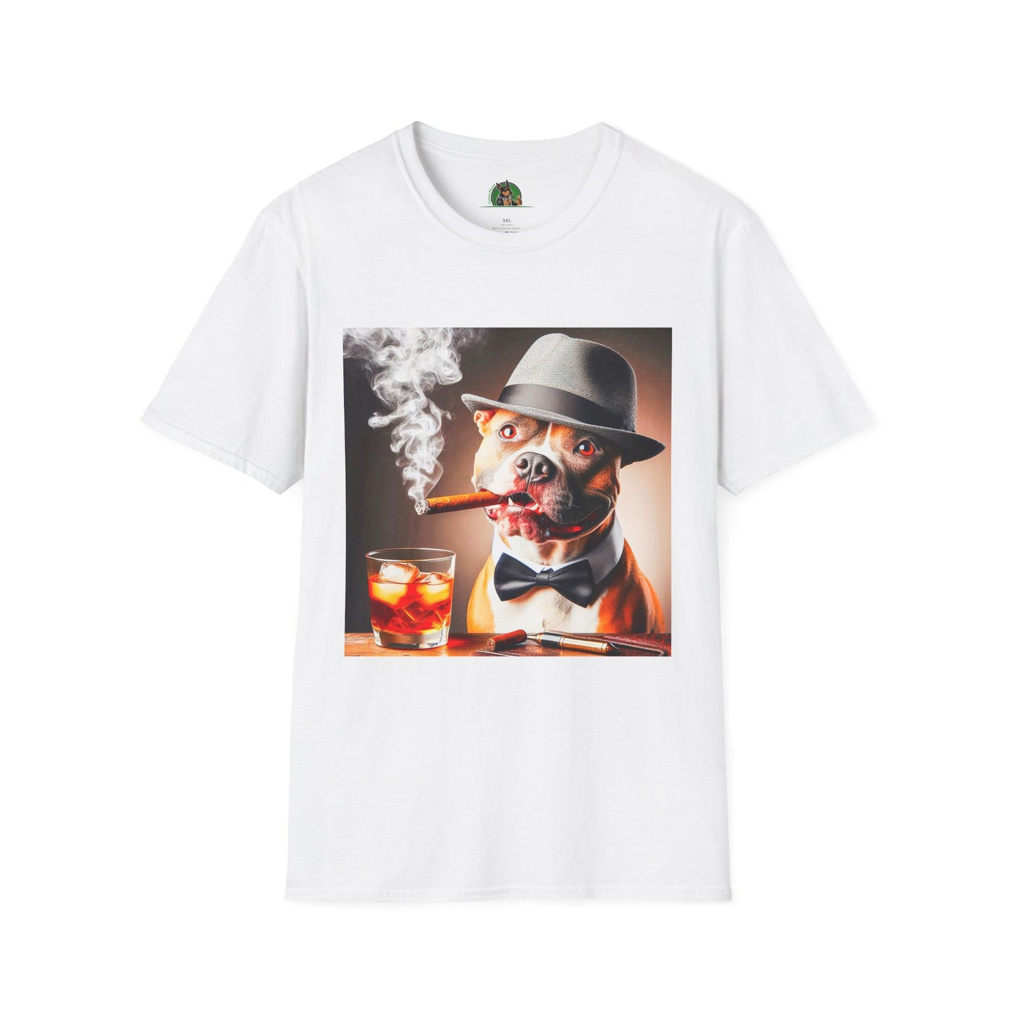 Pit Bull bar drinking shirt T-Shirt Printify XS White