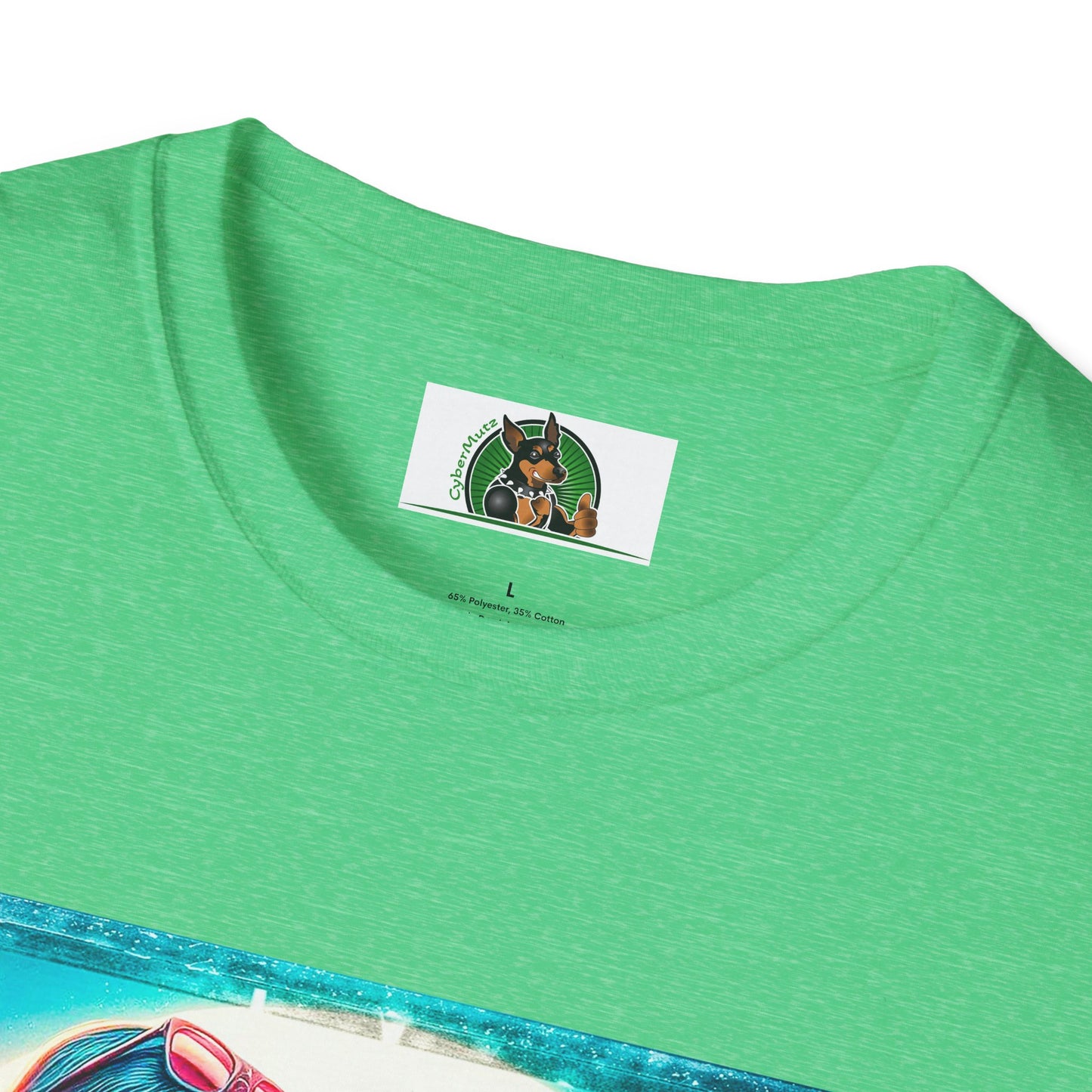 Pit Bull surfer and girl T-Shirt Printify
