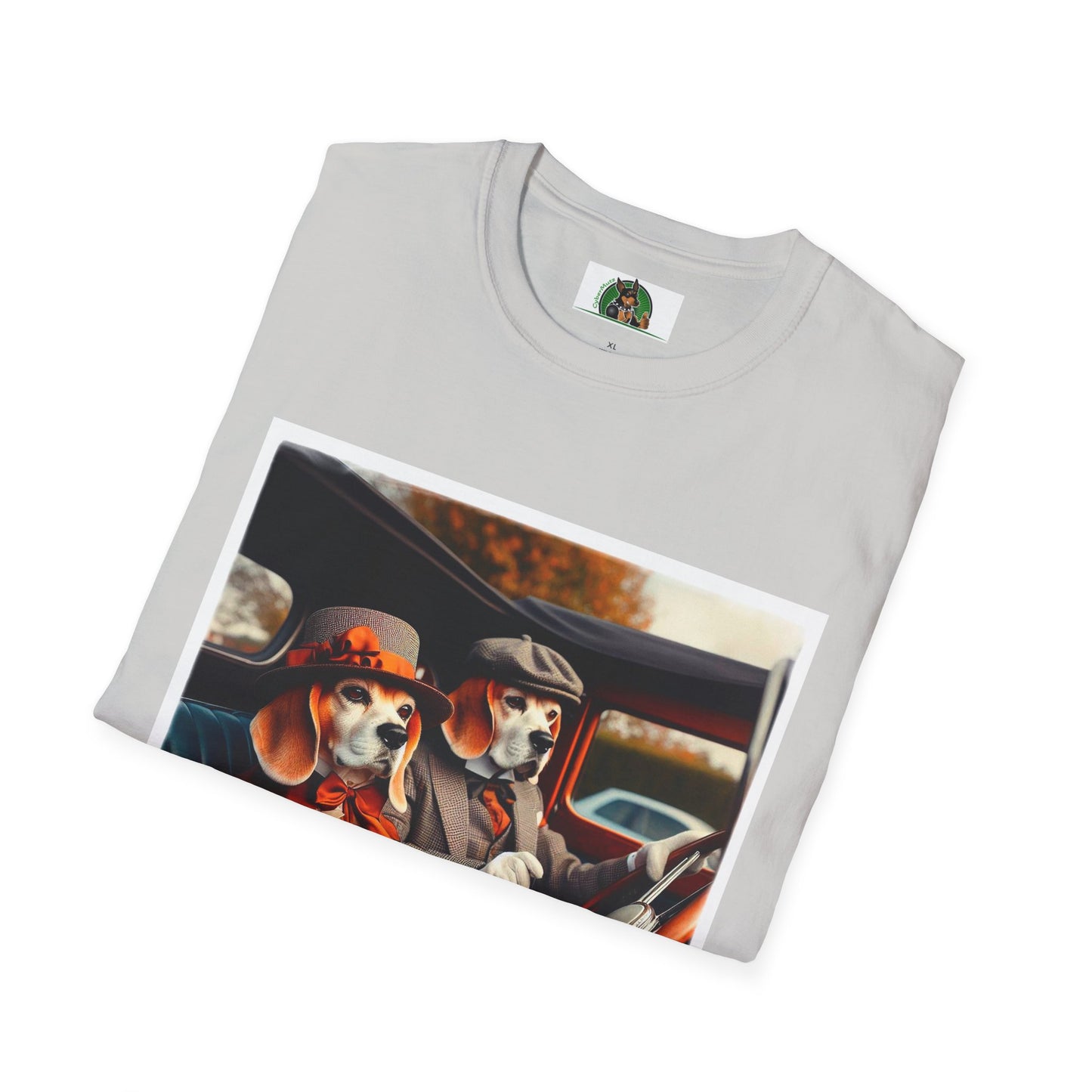 Wacky Beagle Old Time Couple T-Shirt Printify
