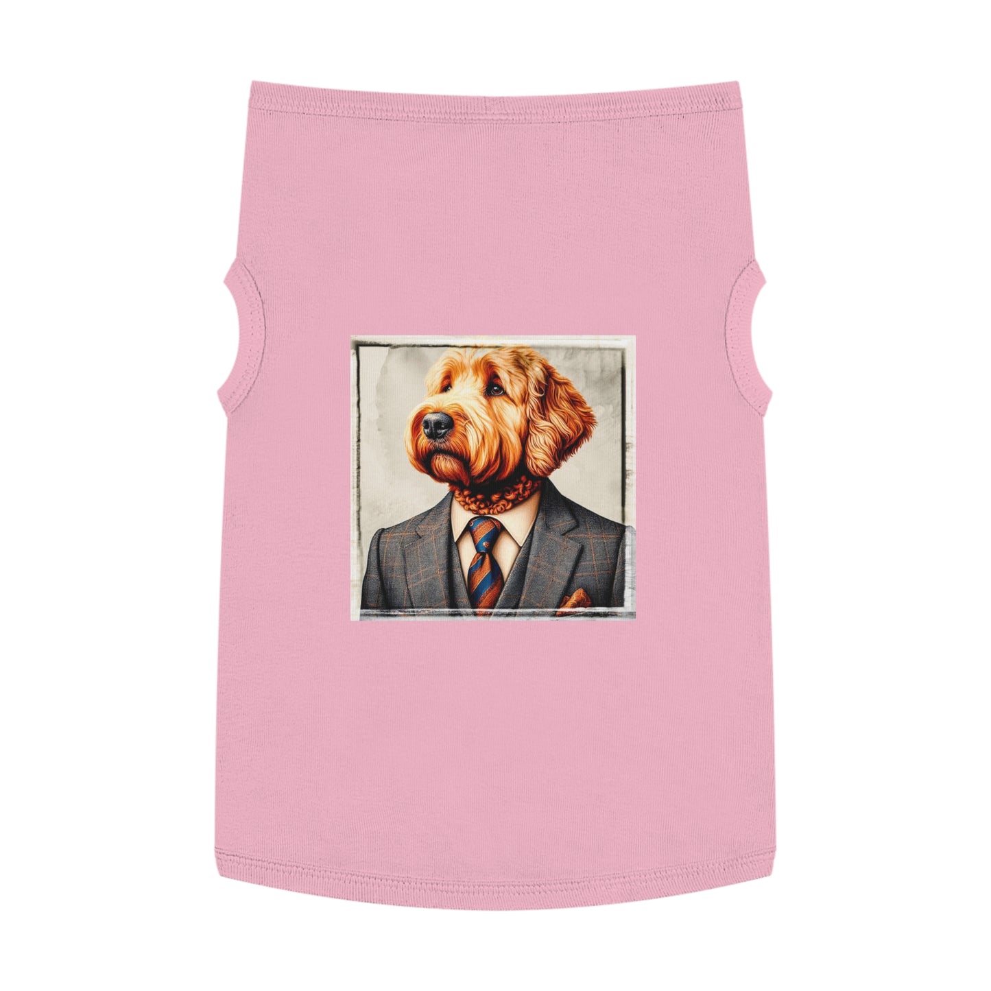 Pet Tank Golden Doodle working man shirt Pets Printify XL Pink